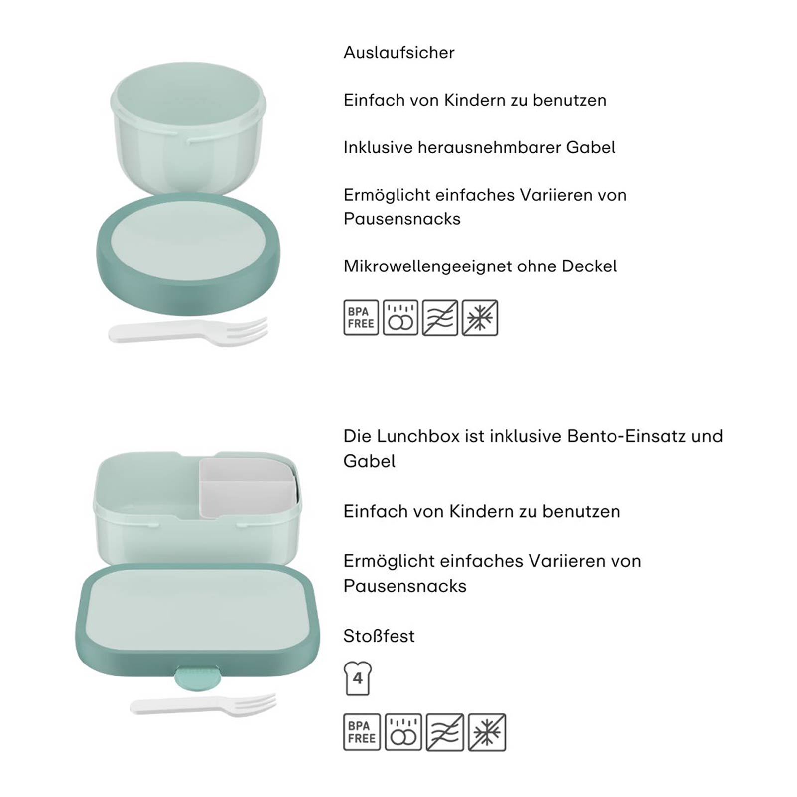Mepal CAMPUS Obst- und Bentobox Unicorn Glow (2025)