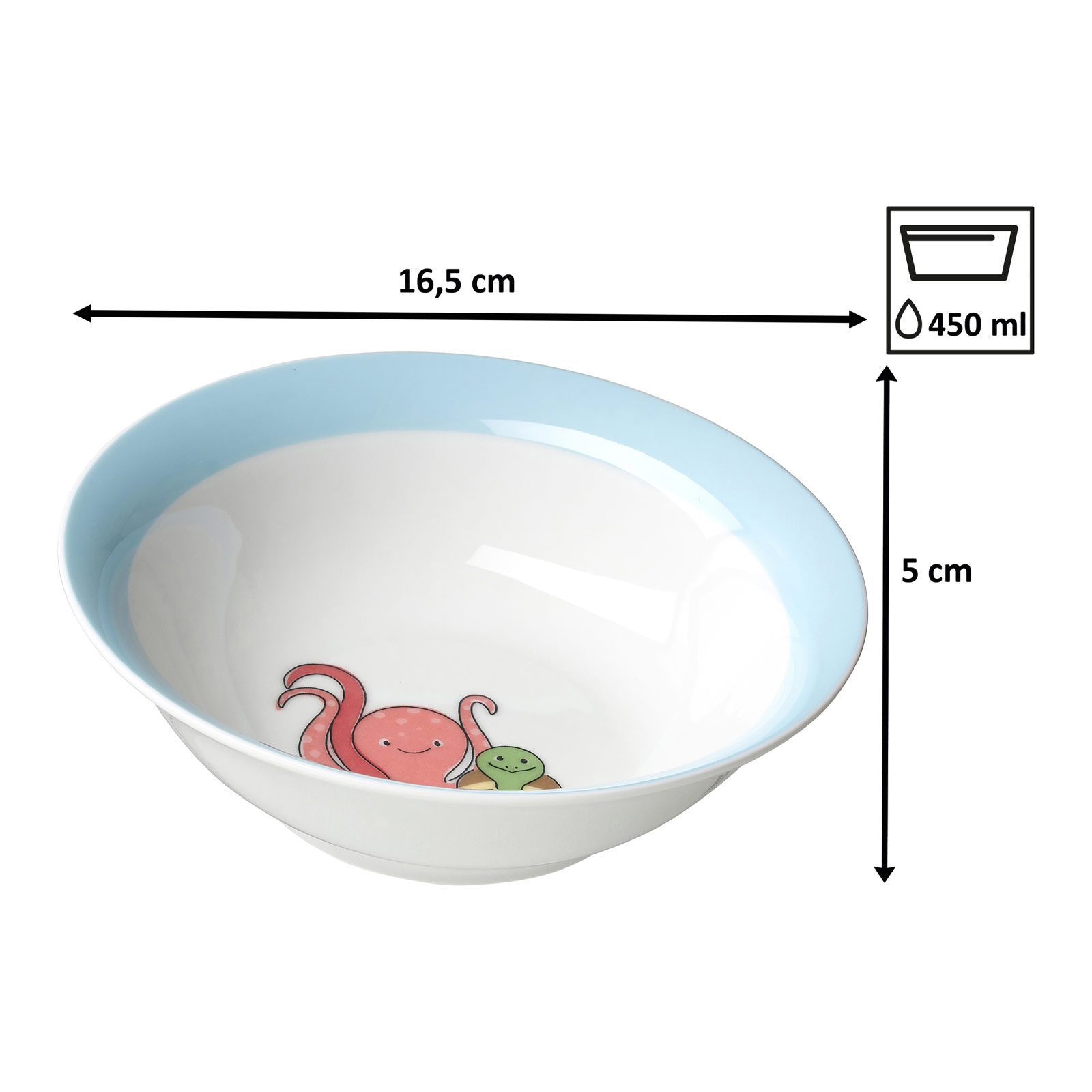 Ritzenhoff & Breker UNTERWASSERWELT Kindergeschirr Set 3-teilig