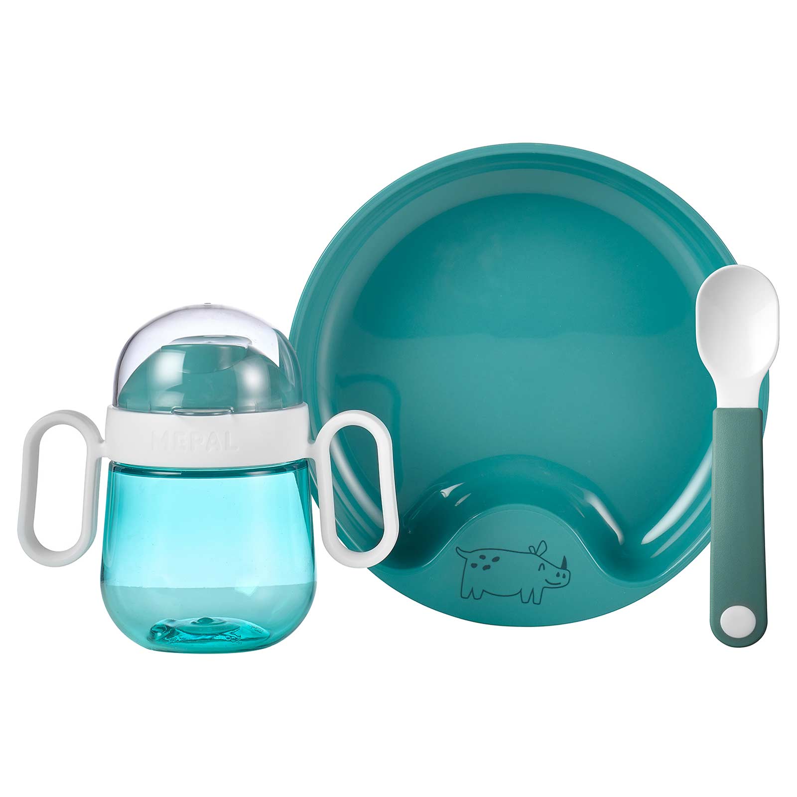 Mepal MIO Babygeschirrset deep turquoise 3-teilig - A 