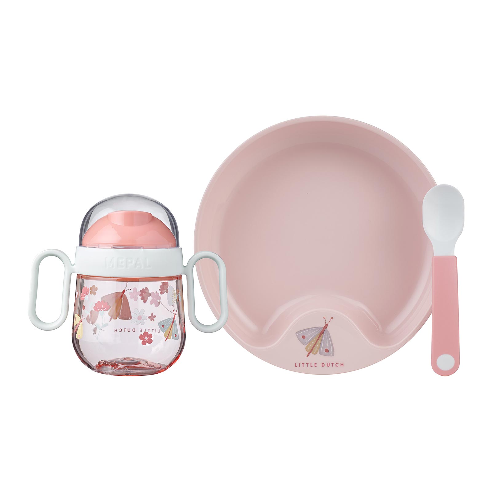 Mepal MIO Babygeschirrset Flowers & Butterflies 3-teilig - A 