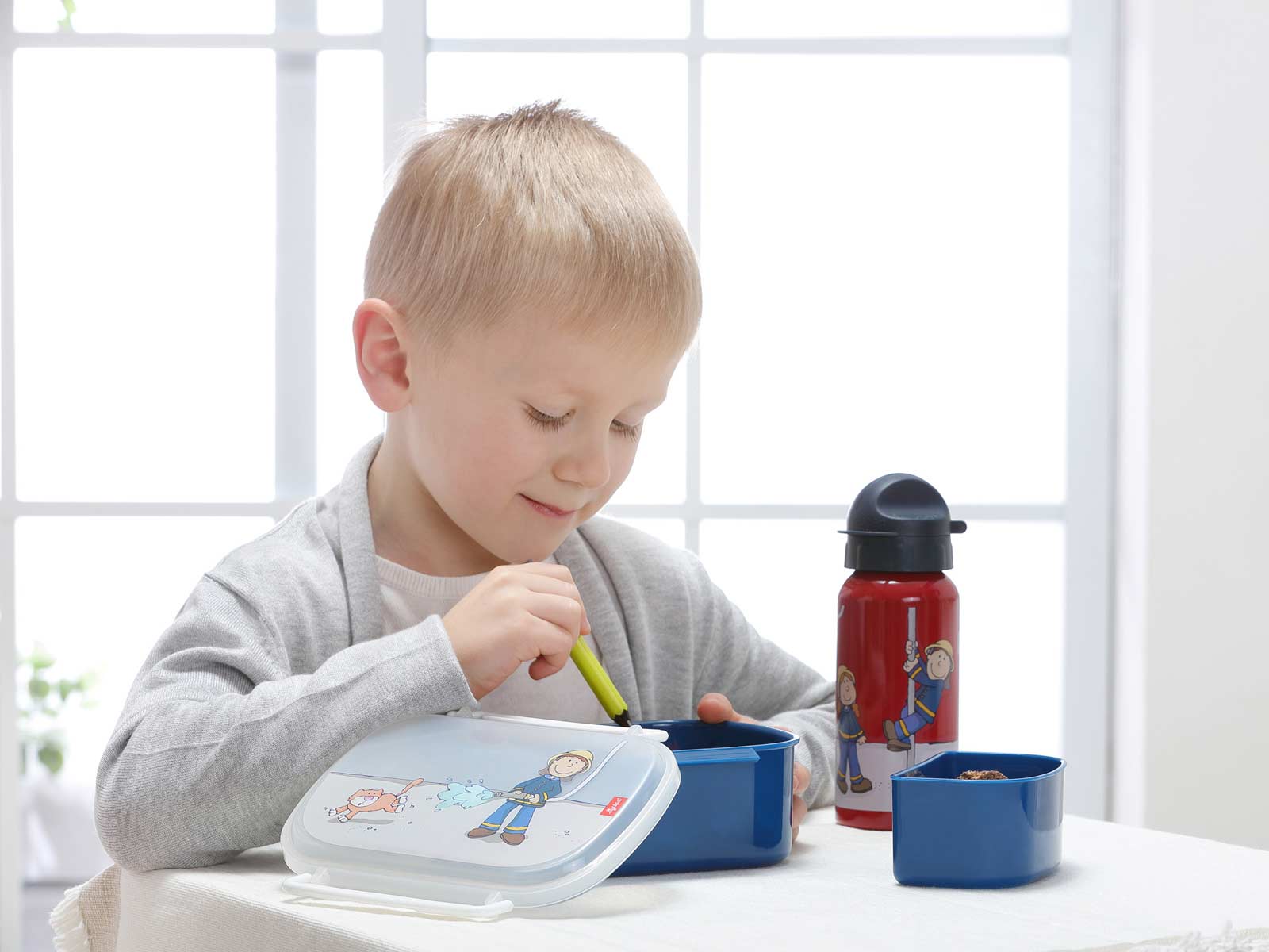 Sigikid Kinder Lunchset Frido Firefighter 2-teilig - A 