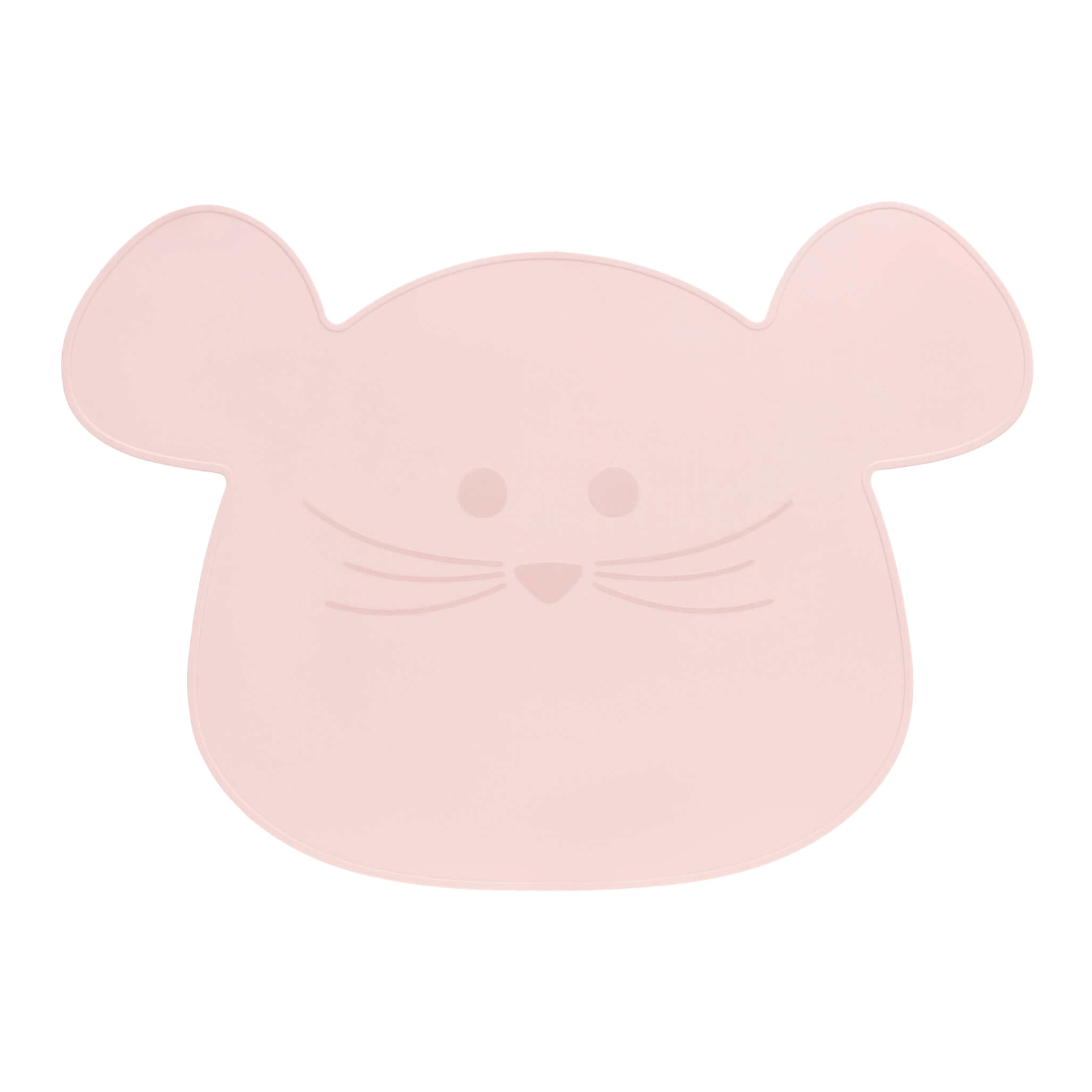 Lässig Silikon Geschirrset mit Lätzchen Little Chums Maus rosa