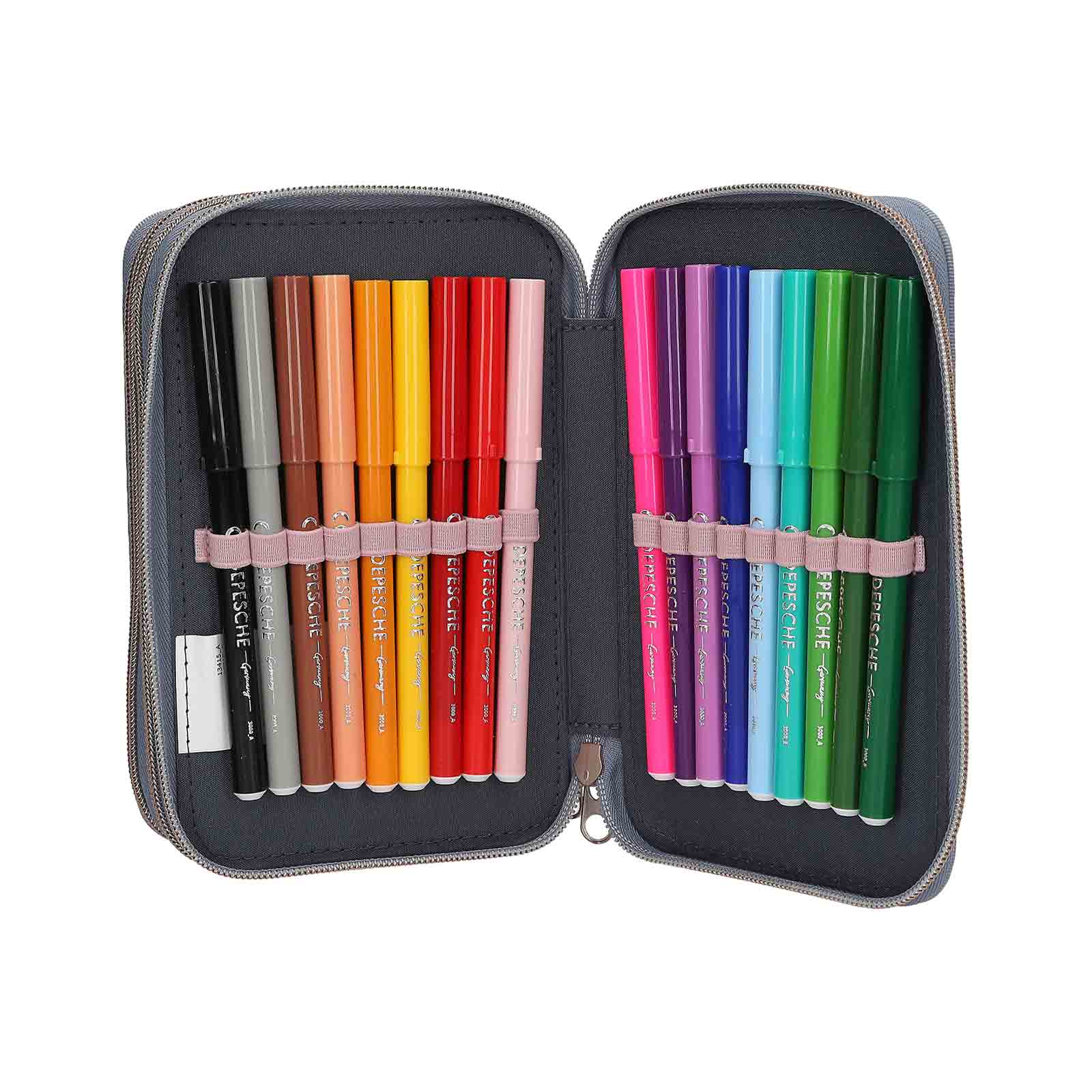 Miss Melody 3-Fach Federtasche mit 3D-Effekt inkl. Stifte