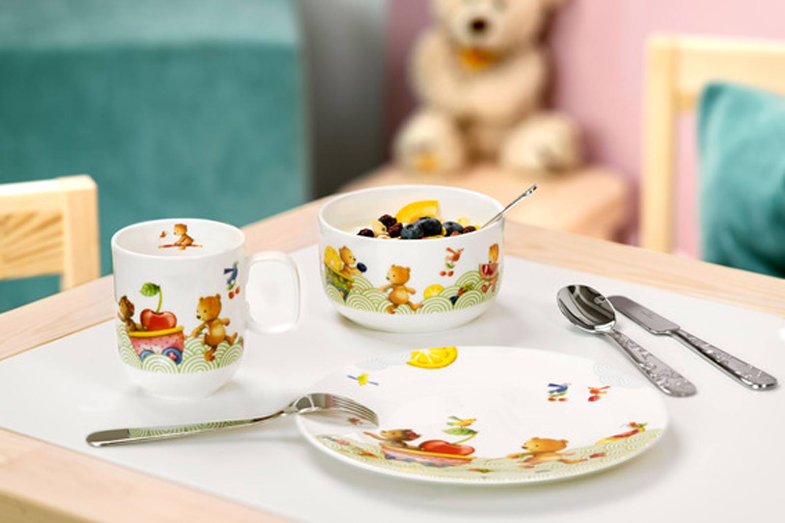Villeroy & Boch HUNGRY AS A BEAR Kindergeschirrset 7-tlg