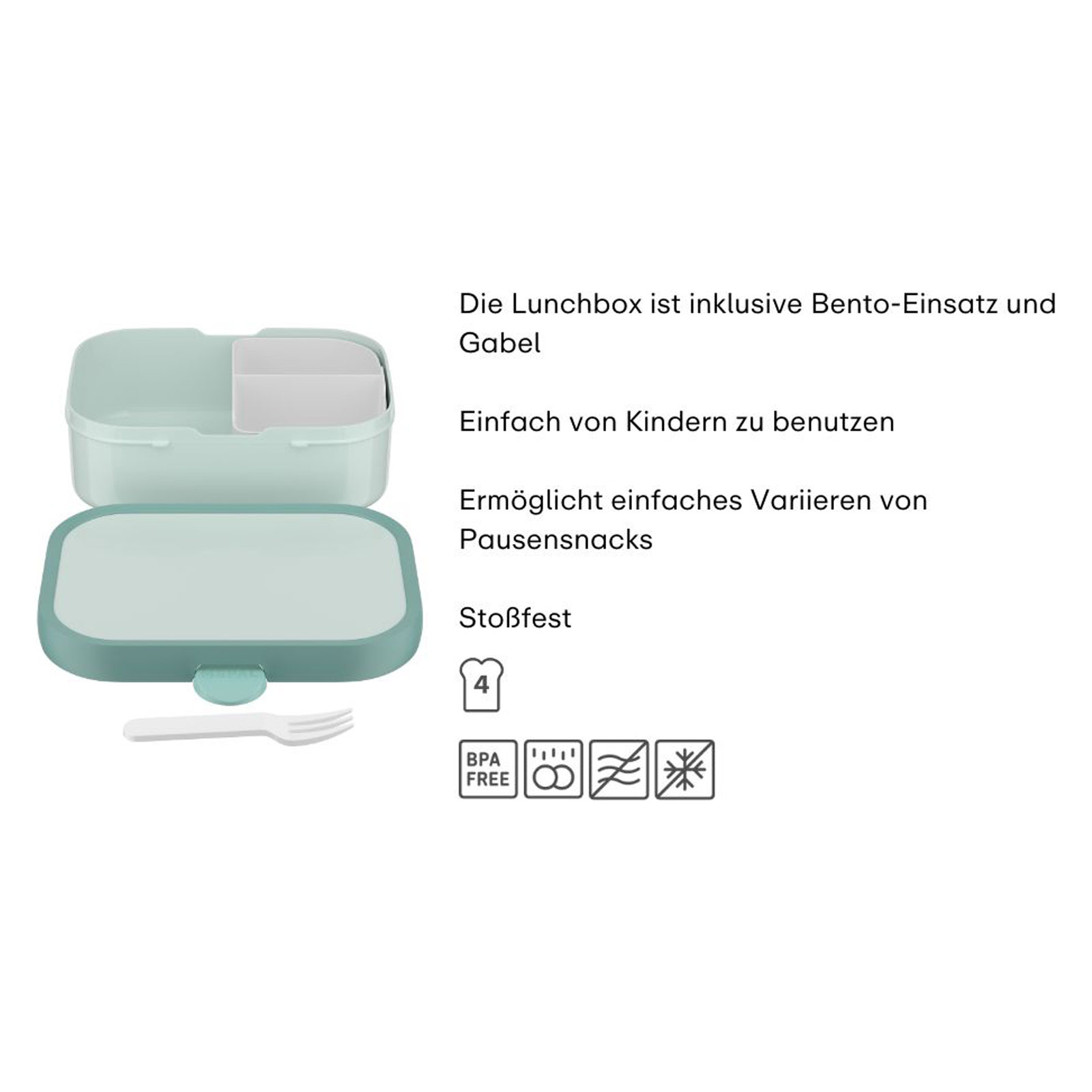 Mepal CAMPUS Brotdose mit Gabel Unicorn Glow (2025)