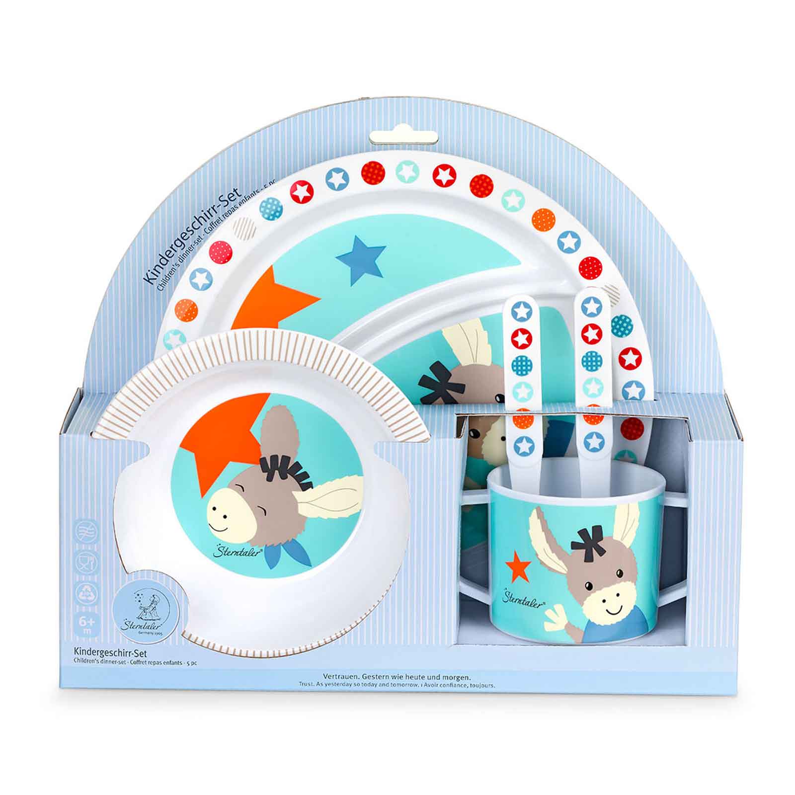 Sterntaler Kindergeschirr Set 5-teilig Esel Emmi - A 