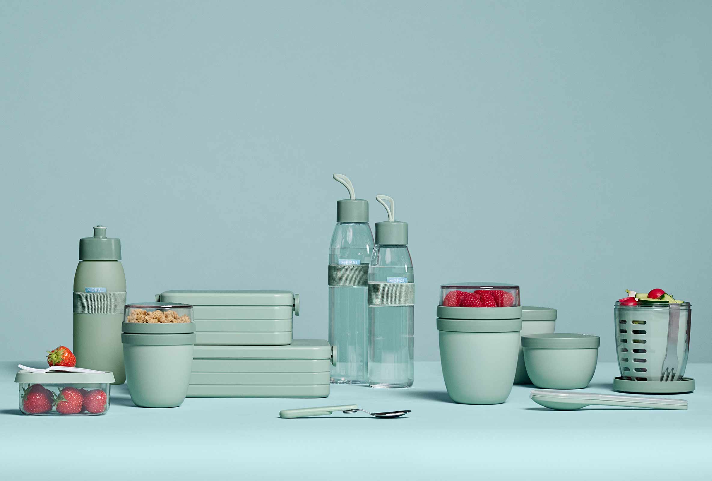 Mepal Ellipse + TAB Lunchset Large Nordic Green - A 
