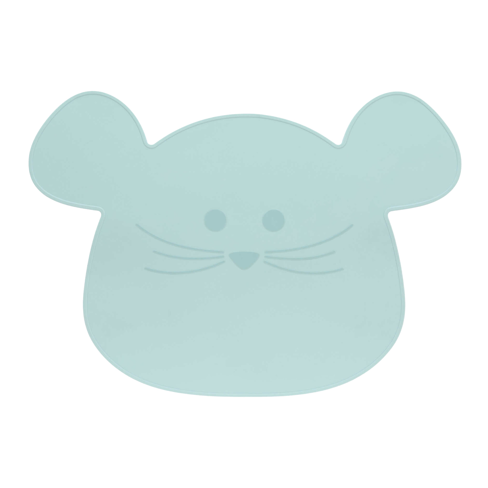 Lässig Silikon Geschirrset mit Lätzchen Little Chums Maus blau