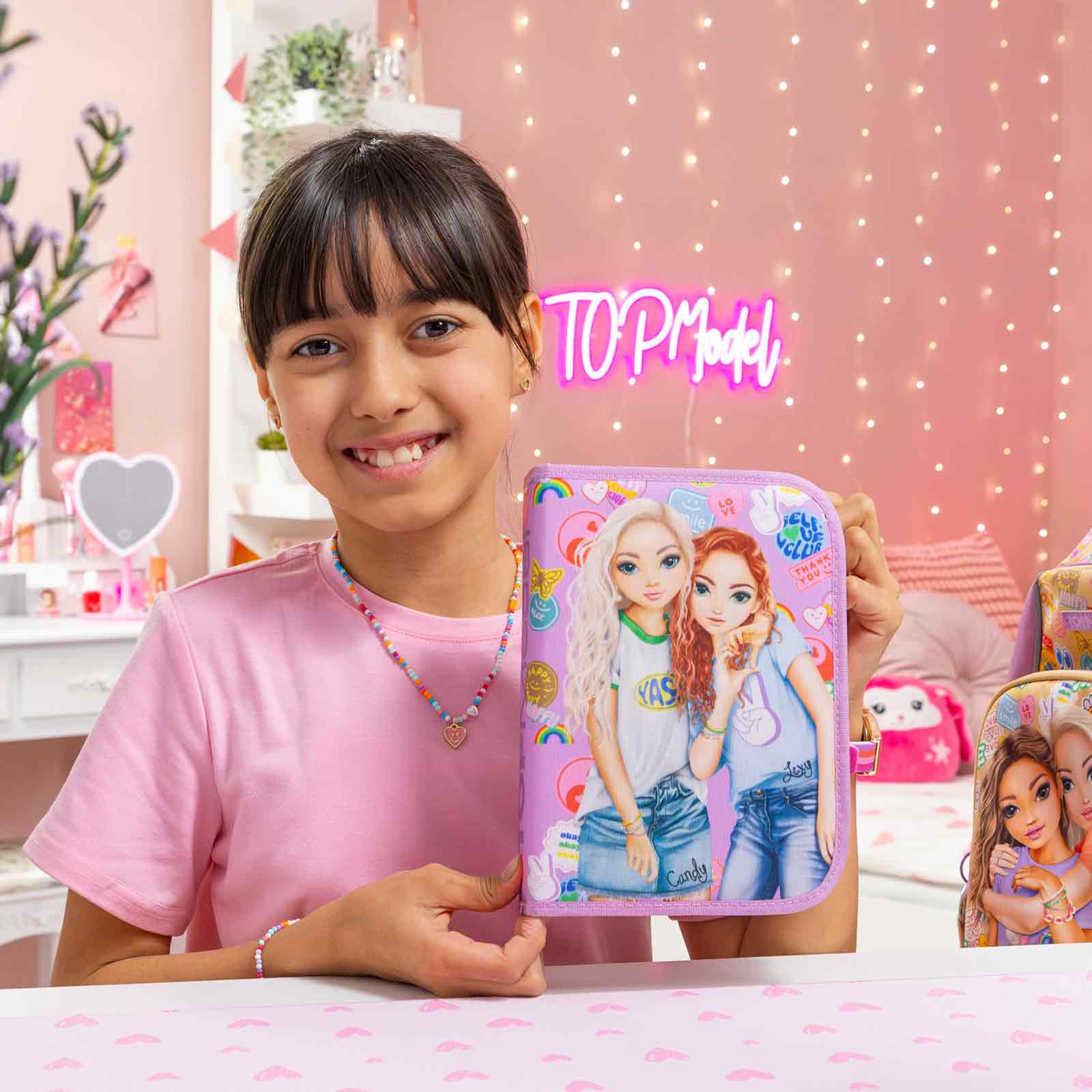 TOPModel Deluxe Federtasche GIRL POWER inkl. Stifte