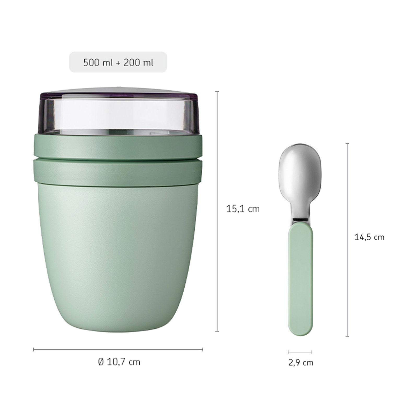 Mepal ELLIPSE Lunchpot Switch + Klapplöffel Vivid Mauve