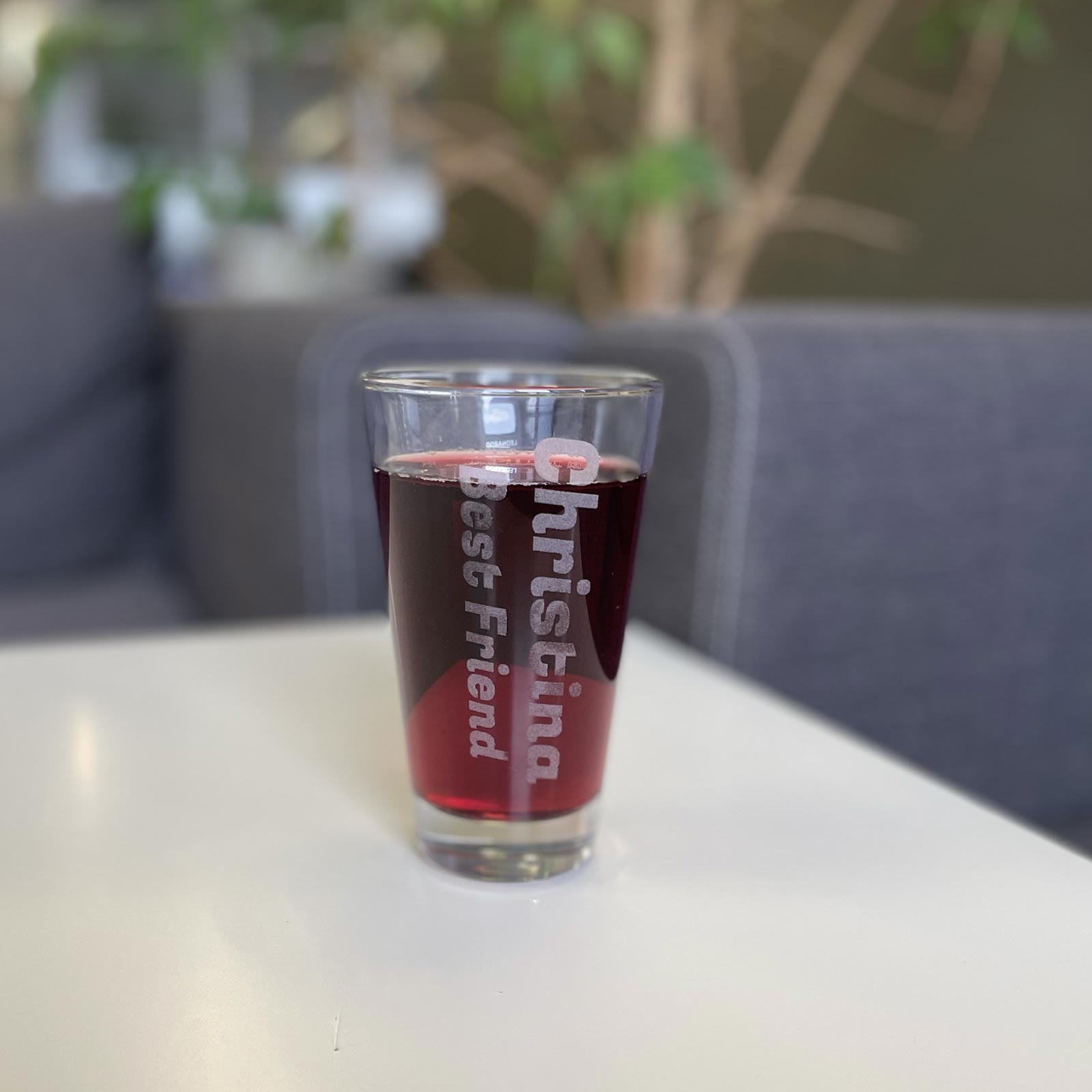 Trinkglas CIAO mit Gravur 300 ml Name GERADE 30 Stück