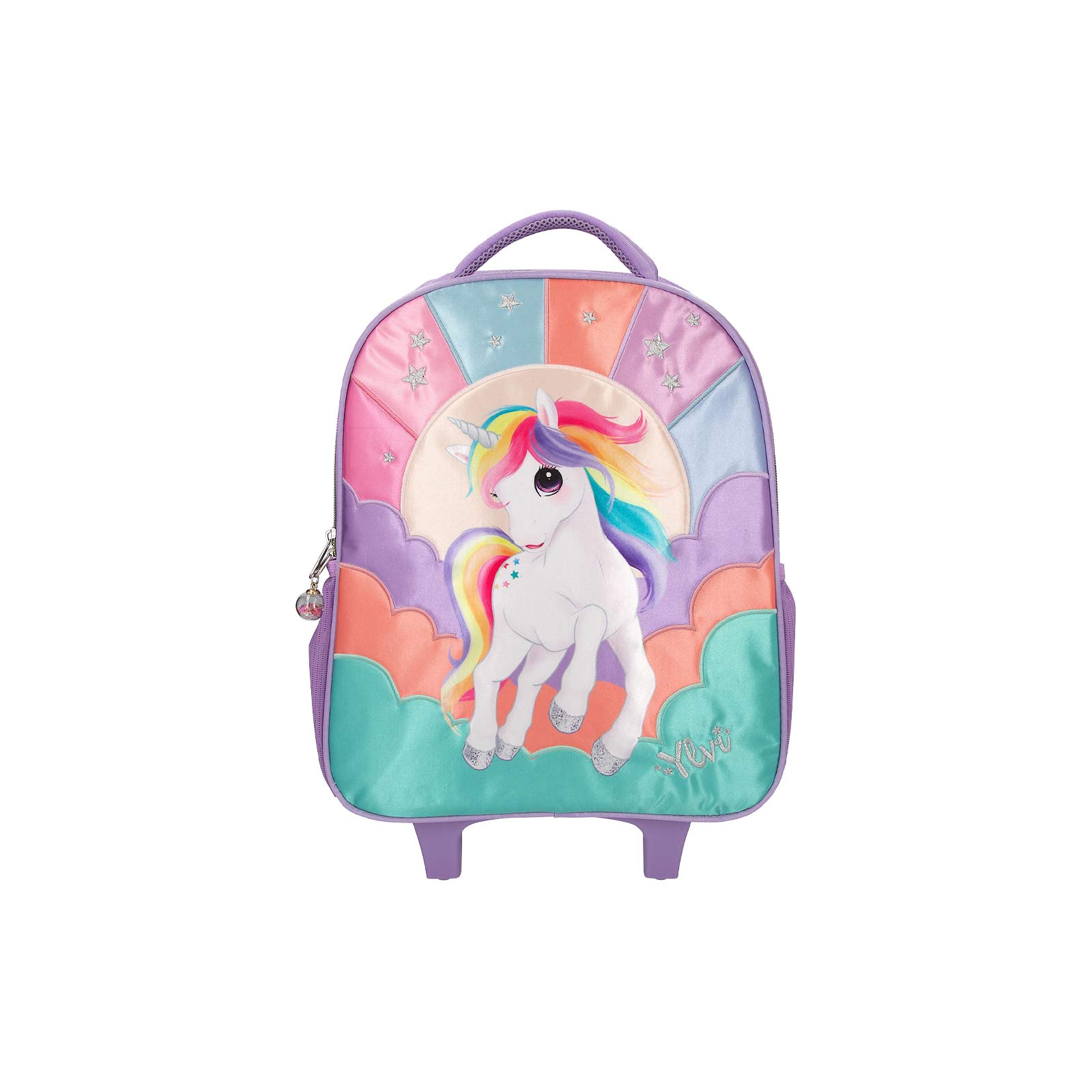 Ylvi Schulrucksack Trolley LED Rollen