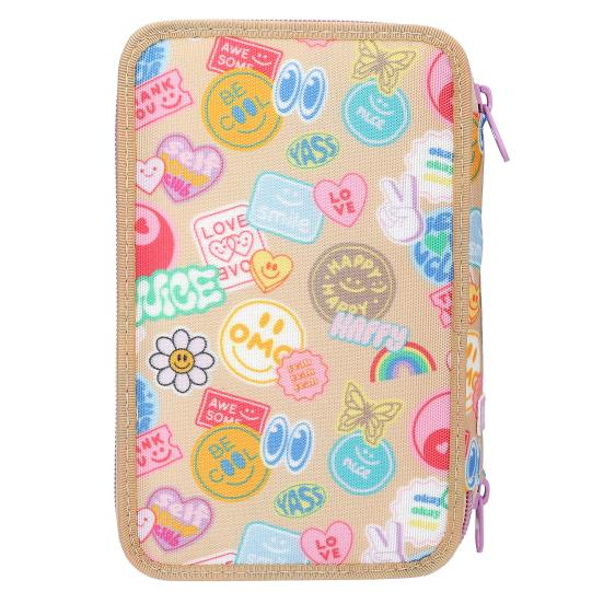TOPModel 3-Fach Federtasche GIRL POWER inkl. Stifte