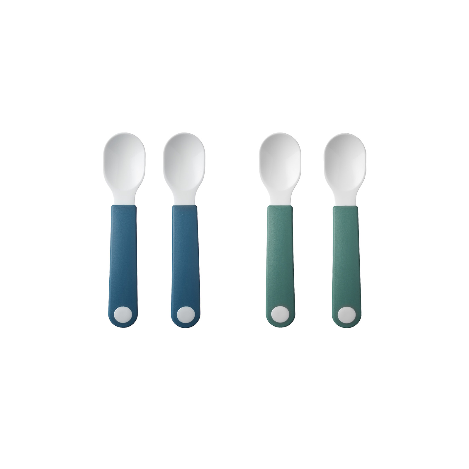 Mepal MIO 2x 2er Set Lernlöffel deep turquoise & deep blue - A 