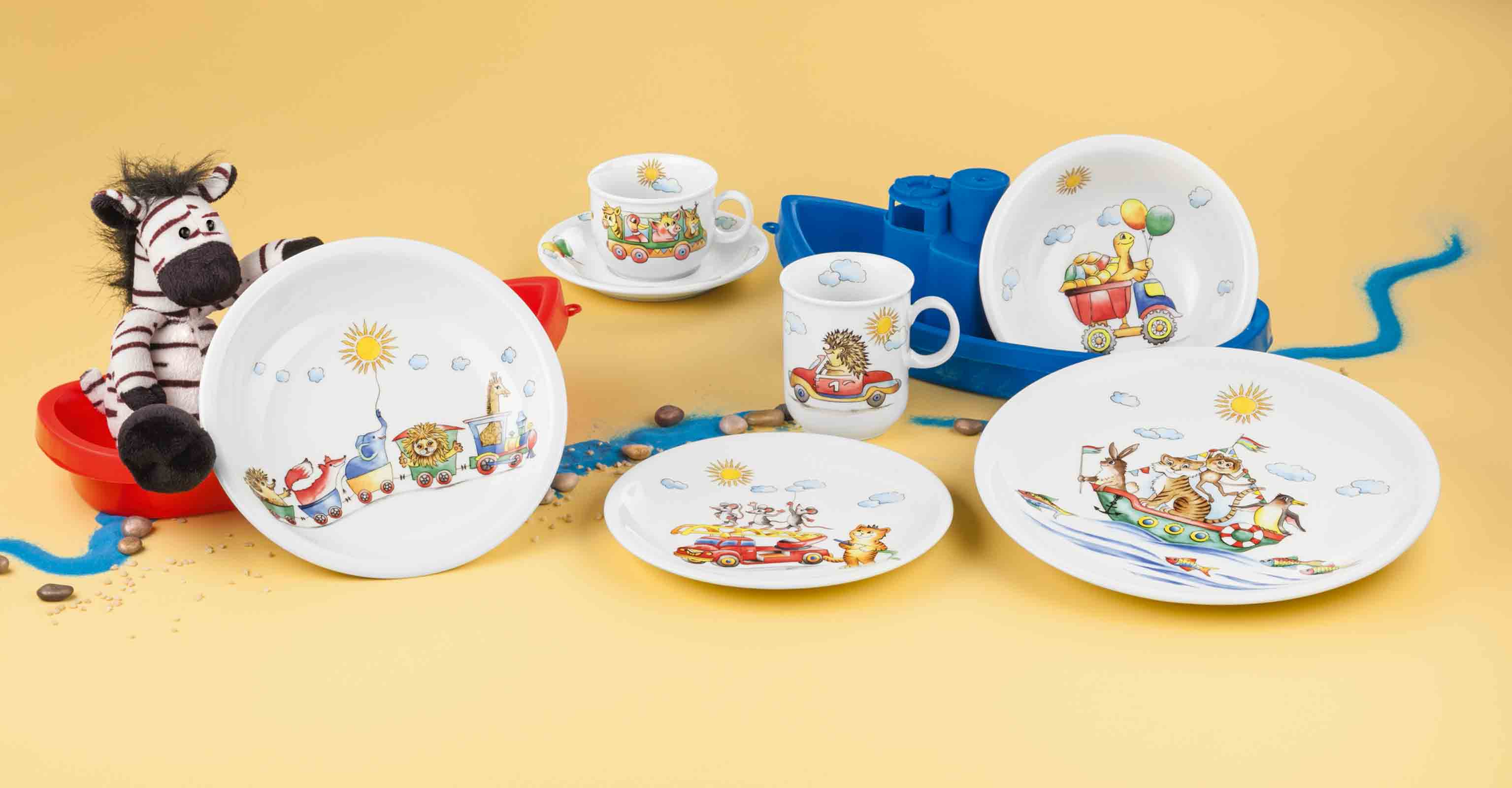 Seltmann Weiden Compact Kindergeschirr Set 3-teilig - Flinke Flitzer - DS