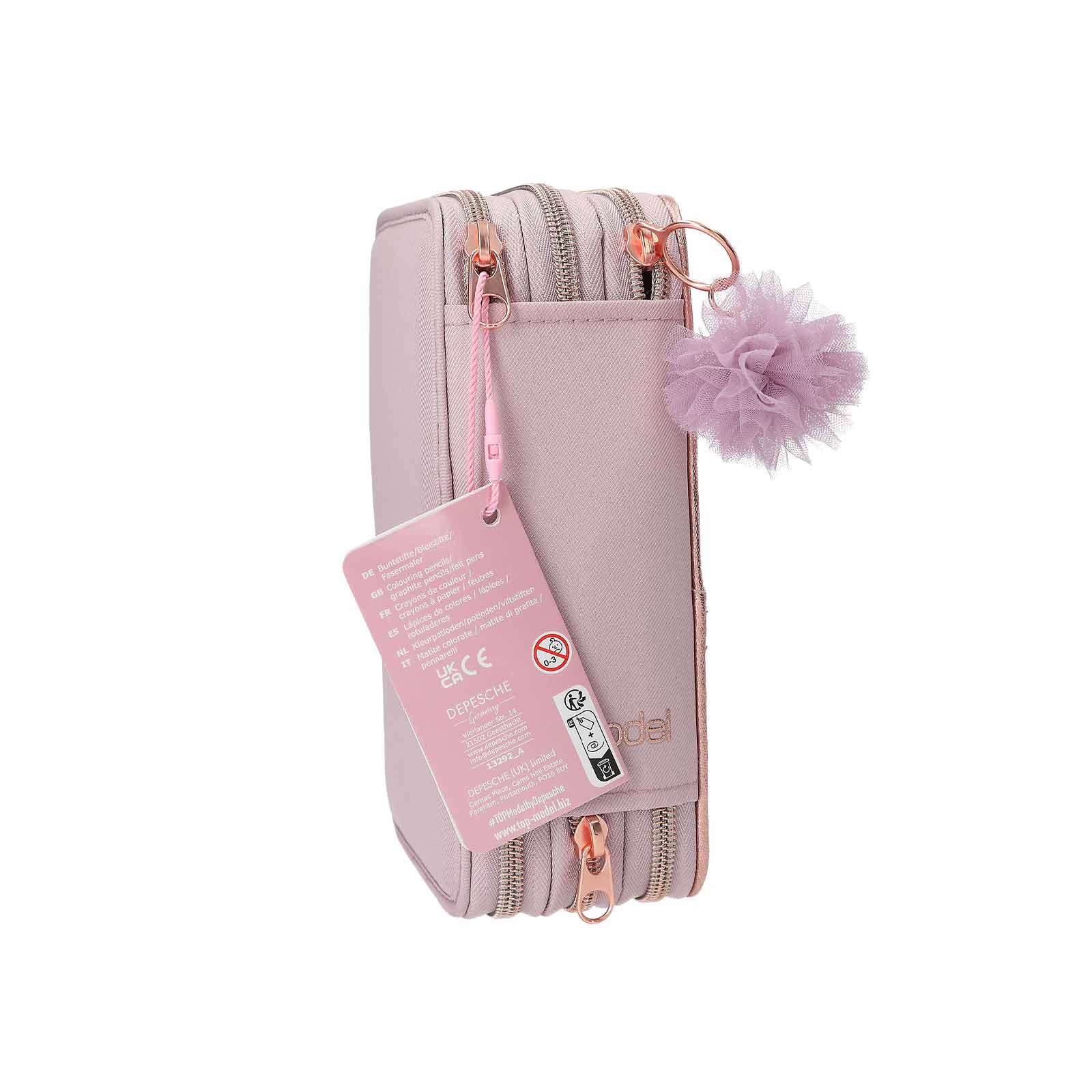 TOPModel 3-Fach Federtasche VIVA VIOLET inkl. Stifte