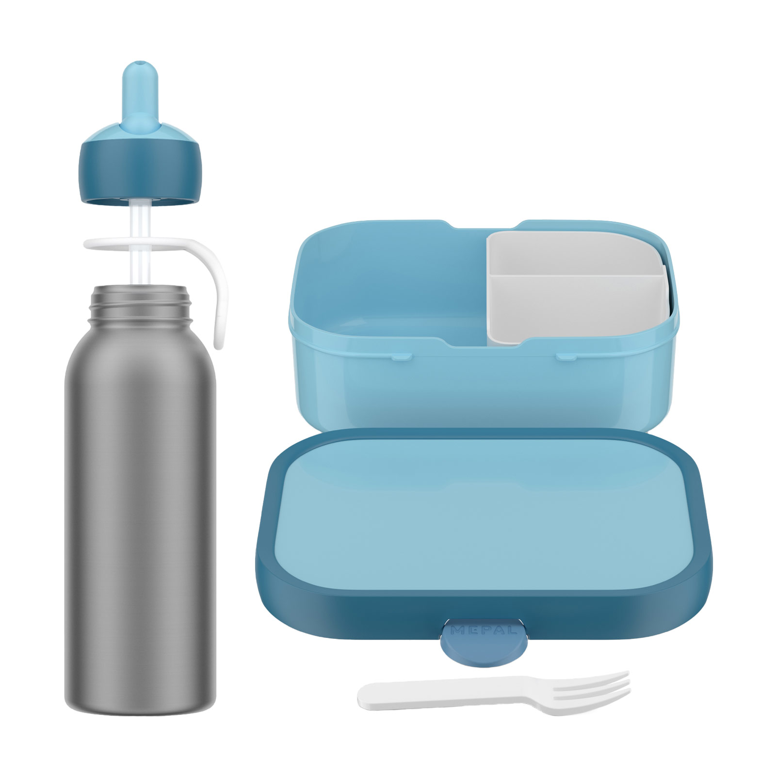 Mepal CAMPUS Lunchset mit Thermoflasche 2-teilig Cool Blue (2025)