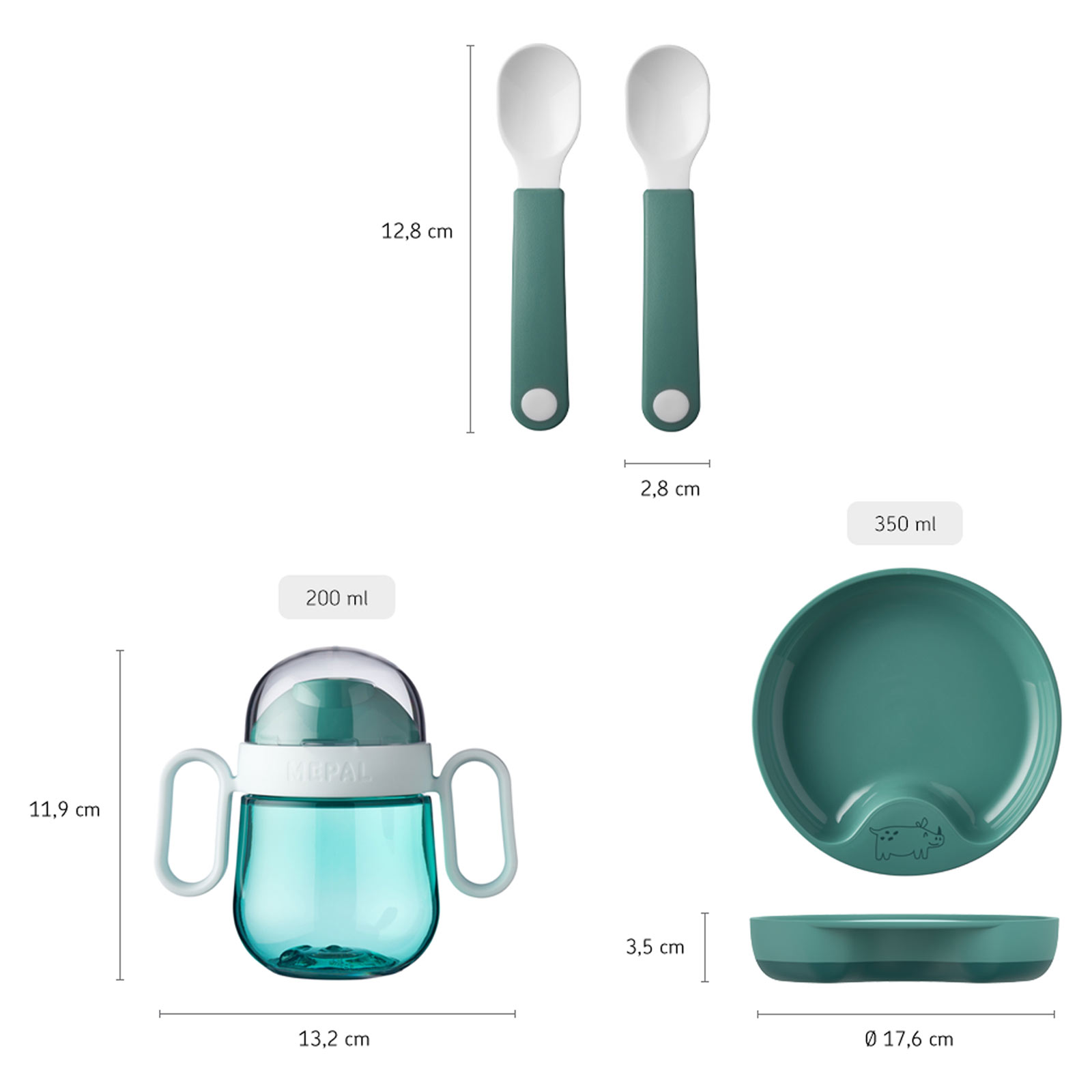 Mepal MIO Babygeschirrset Sailors Bay 3-teilig - A 