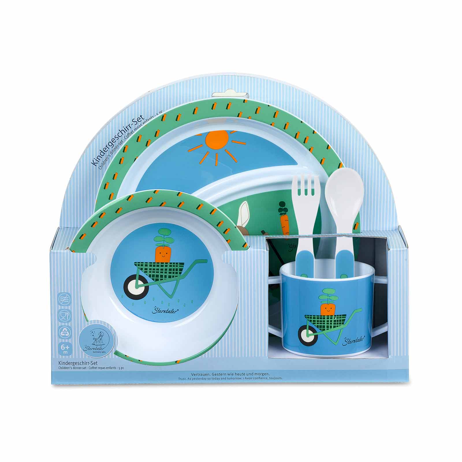 Sterntaler Kindergeschirr Set 5-teilig Esel Emmilius - A 