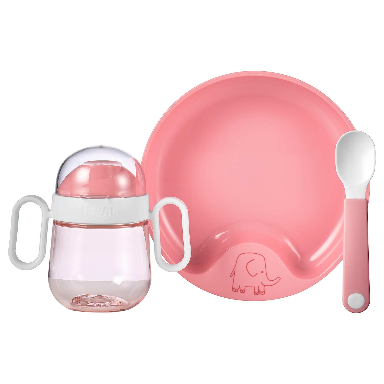 Mepal MIO Babygeschirrset deep pink 3-teilig - A 