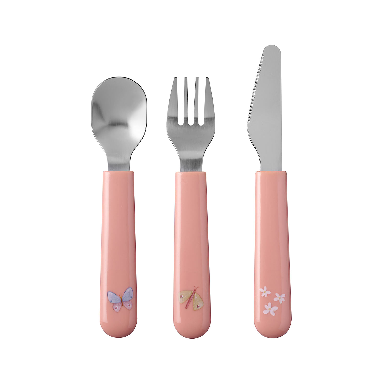 Mepal MIO Kinderbesteck Set Flowers & Butterflies 3-teilig - A 