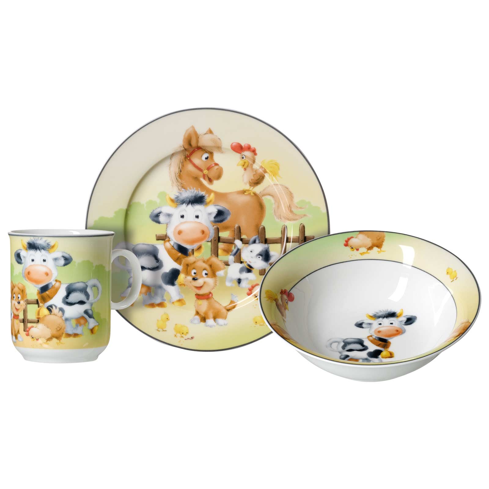 Ritzenhoff & Breker HOFTIERE Kindergeschirr Set 3-teilig