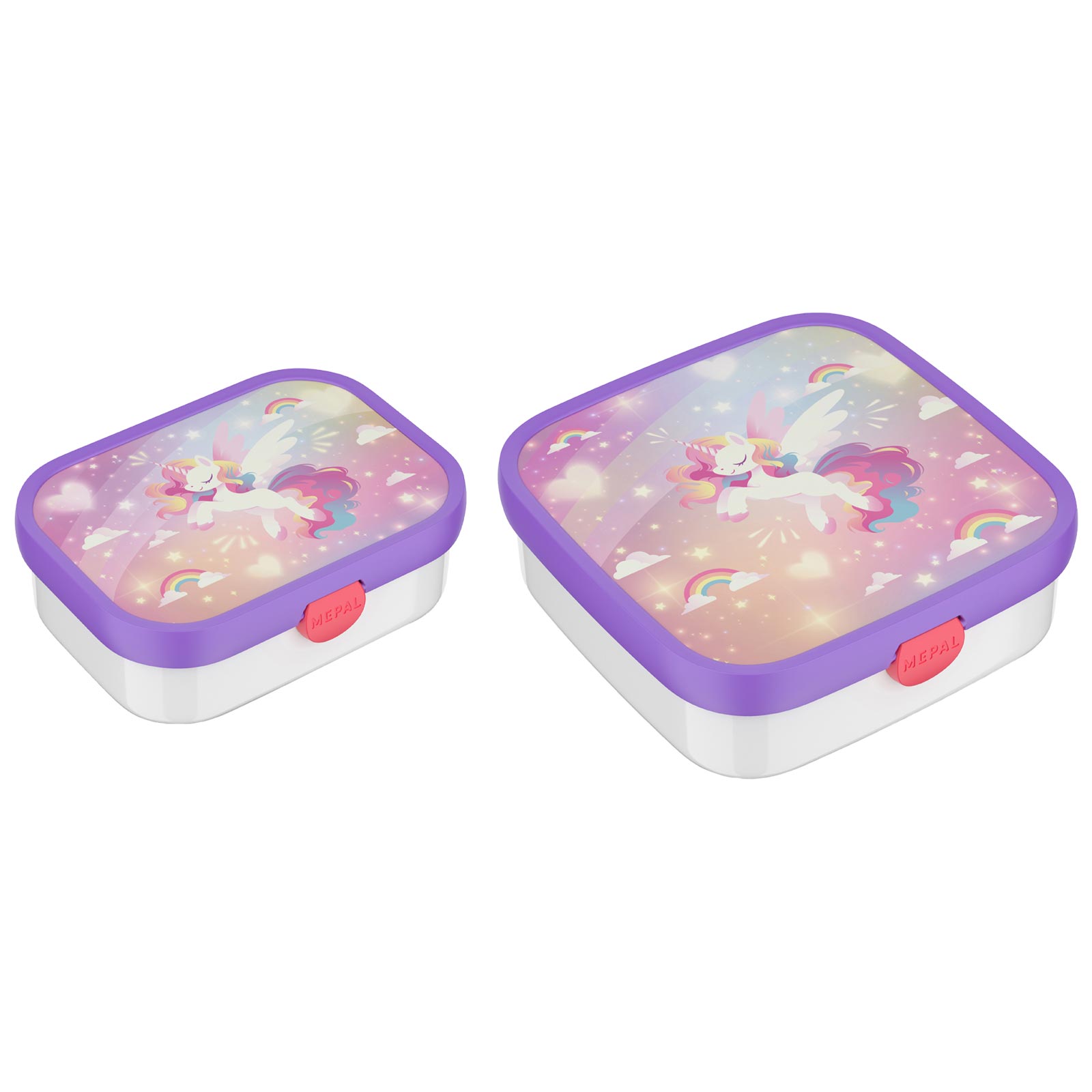 Mepal CAMPUS Brotdosen-Set mit Gabel Unicorn Glow (2025)