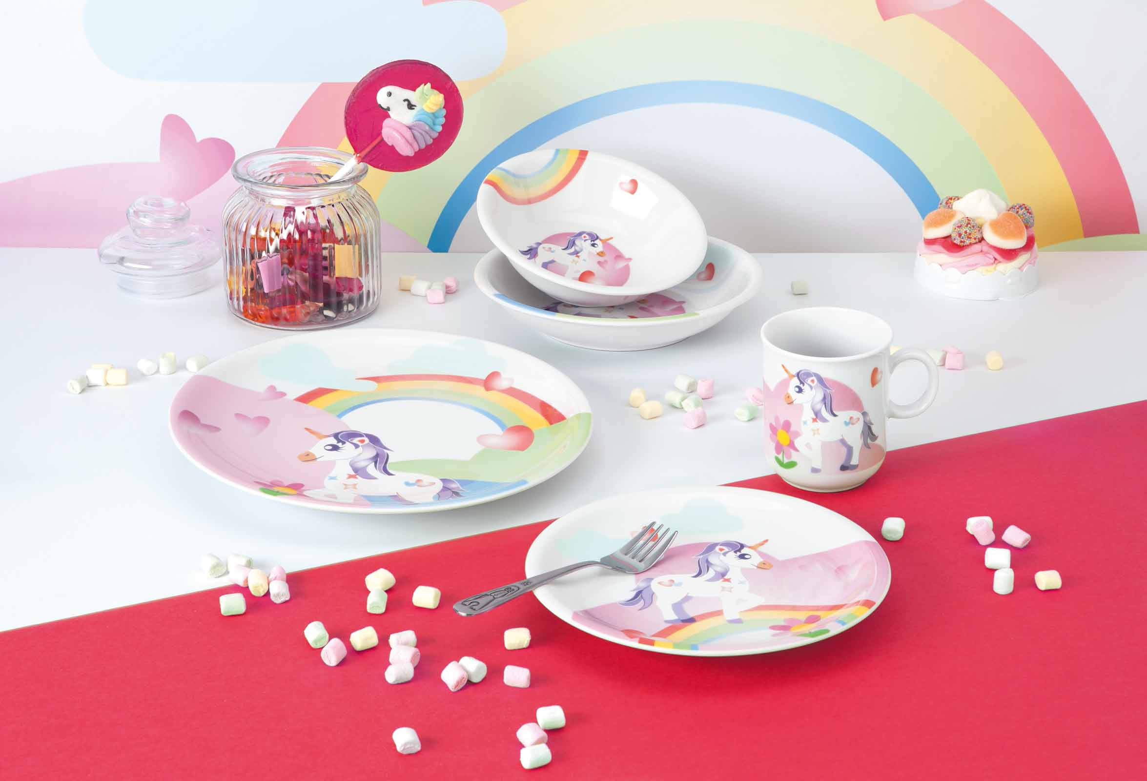 Seltmann Weiden Compact Kindergeschirr Set 3-teilig - Mein kleines Einhorn