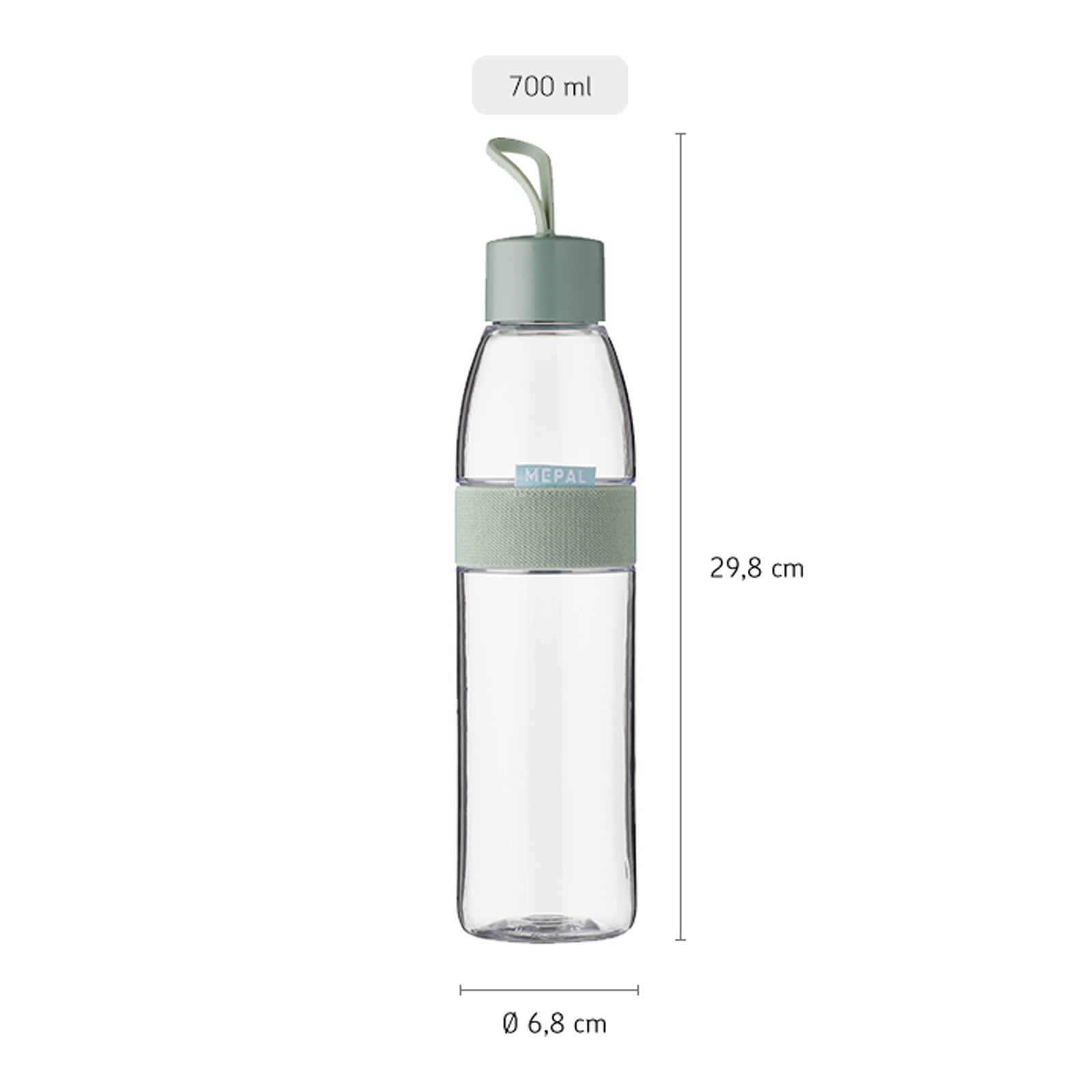Mepal ELLIPSE Trinkflasche 700 ml Nordic Green