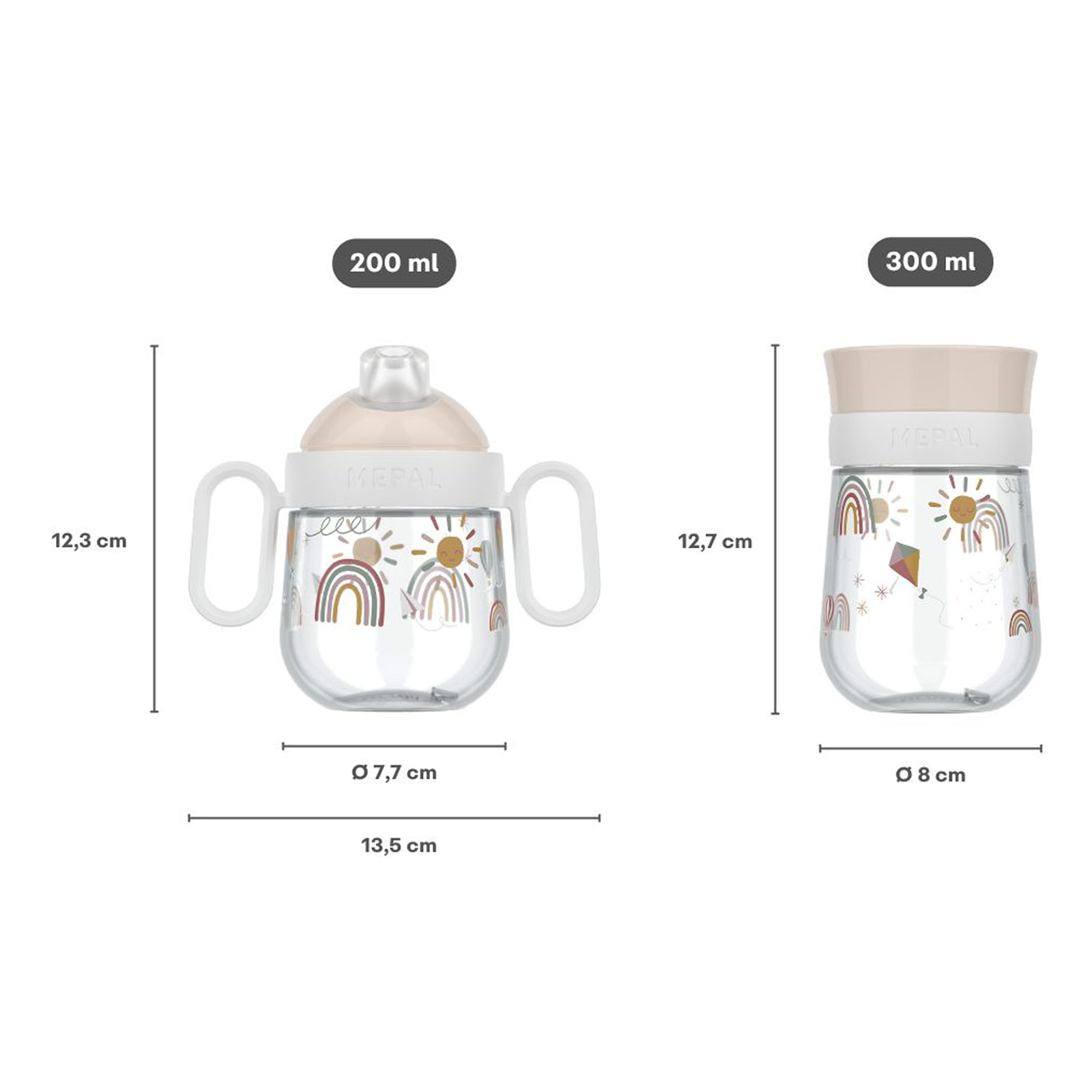 Mepal MIO Trinklernbecher Antitropf & 360° 2er Set Forest Friends (2025)