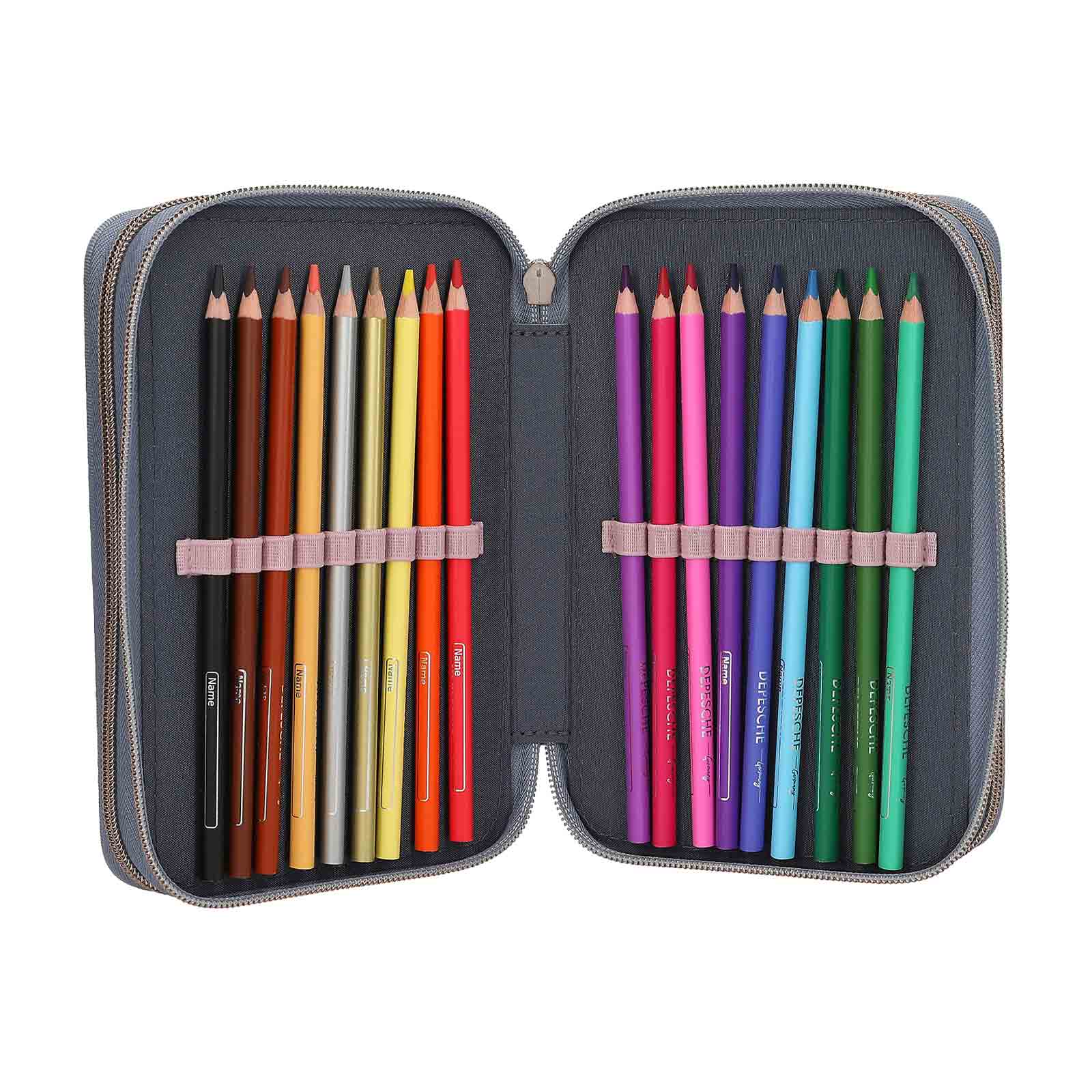 Miss Melody 3-Fach Federtasche mit 3D-Effekt inkl. Stifte