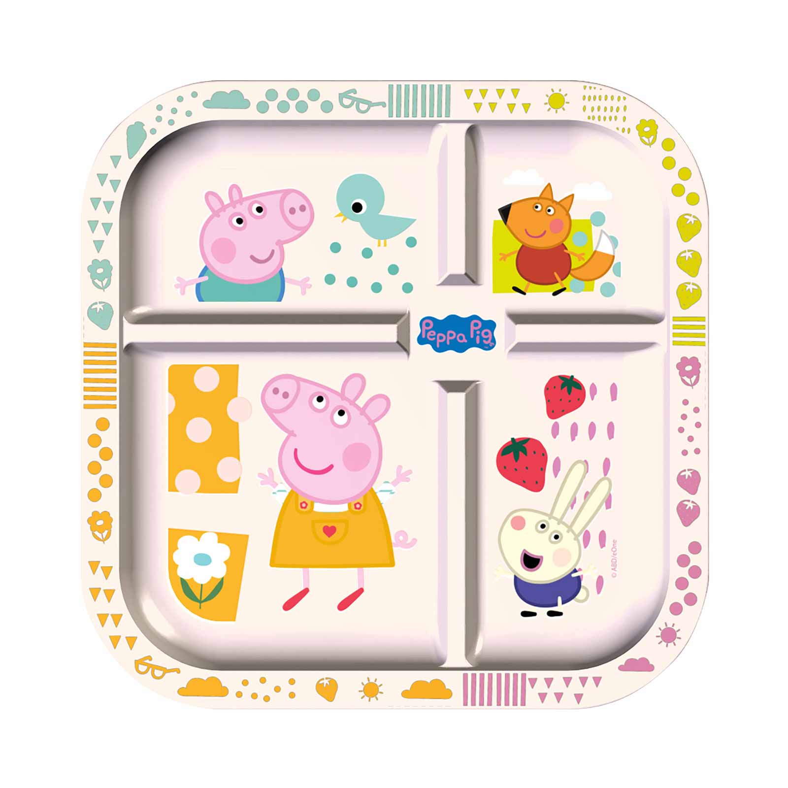Koziol EASY EATER Peppa Pig Esslernteller & Würfel - A 