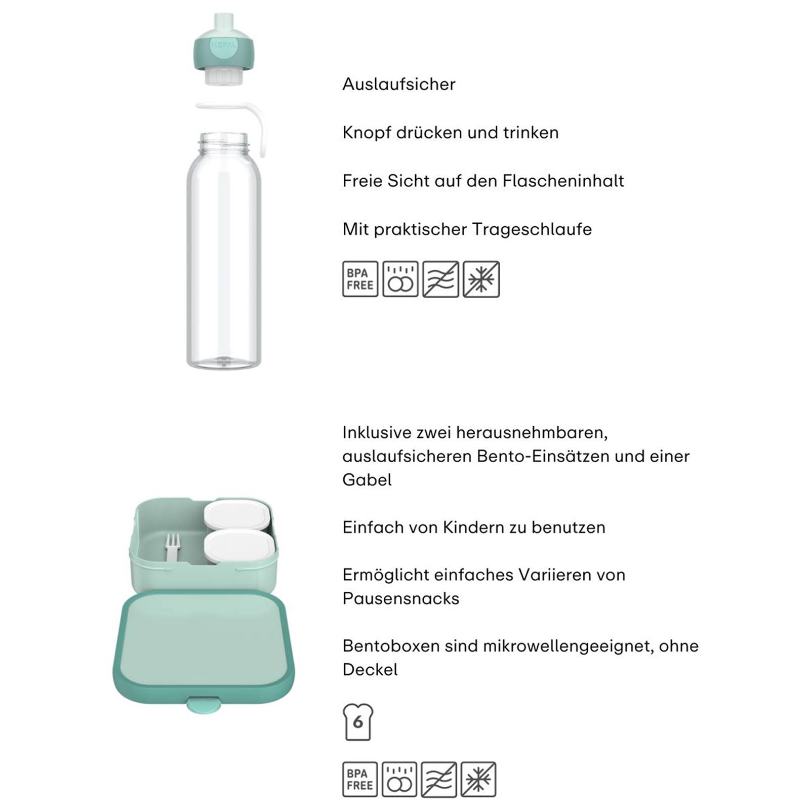 Mepal CAMPUS Pausenset XL 2-teilig Cool Blue (2025)