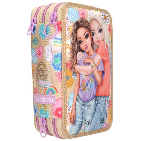 TOPModel 3-Fach Federtasche GIRL POWER inkl. Stifte