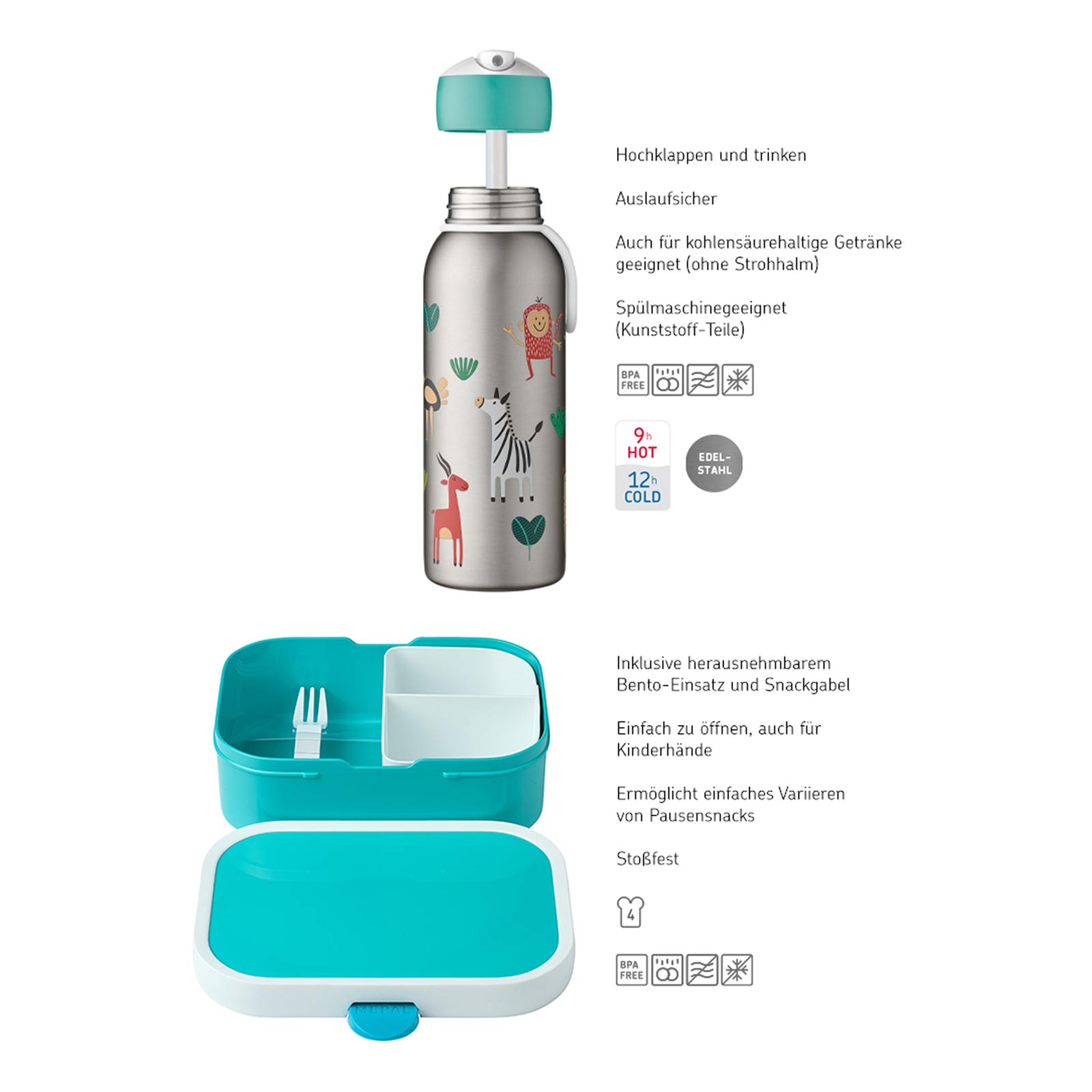 Mepal CAMPUS Lunchset mit Thermoflasche Sailors Bay 2-teilig