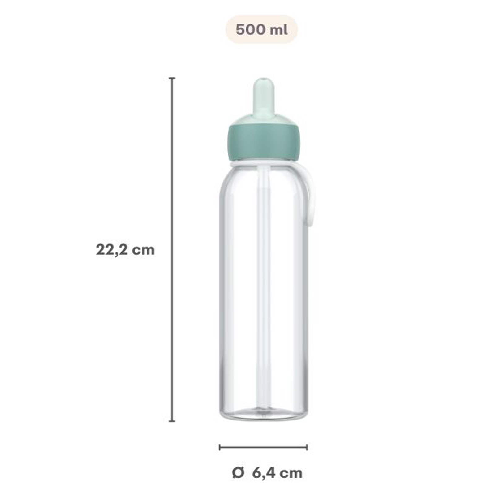 Mepal CAMPUS Wasserflasche Flip-Up 500 ml Cool Mint (2025)