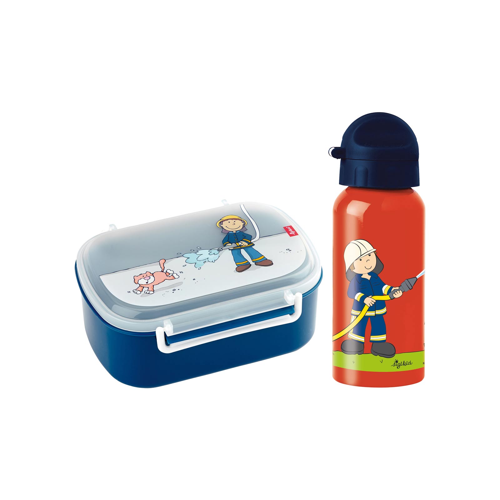 Sigikid Kinder Lunchset Frido Firefighter 2-teilig - A 