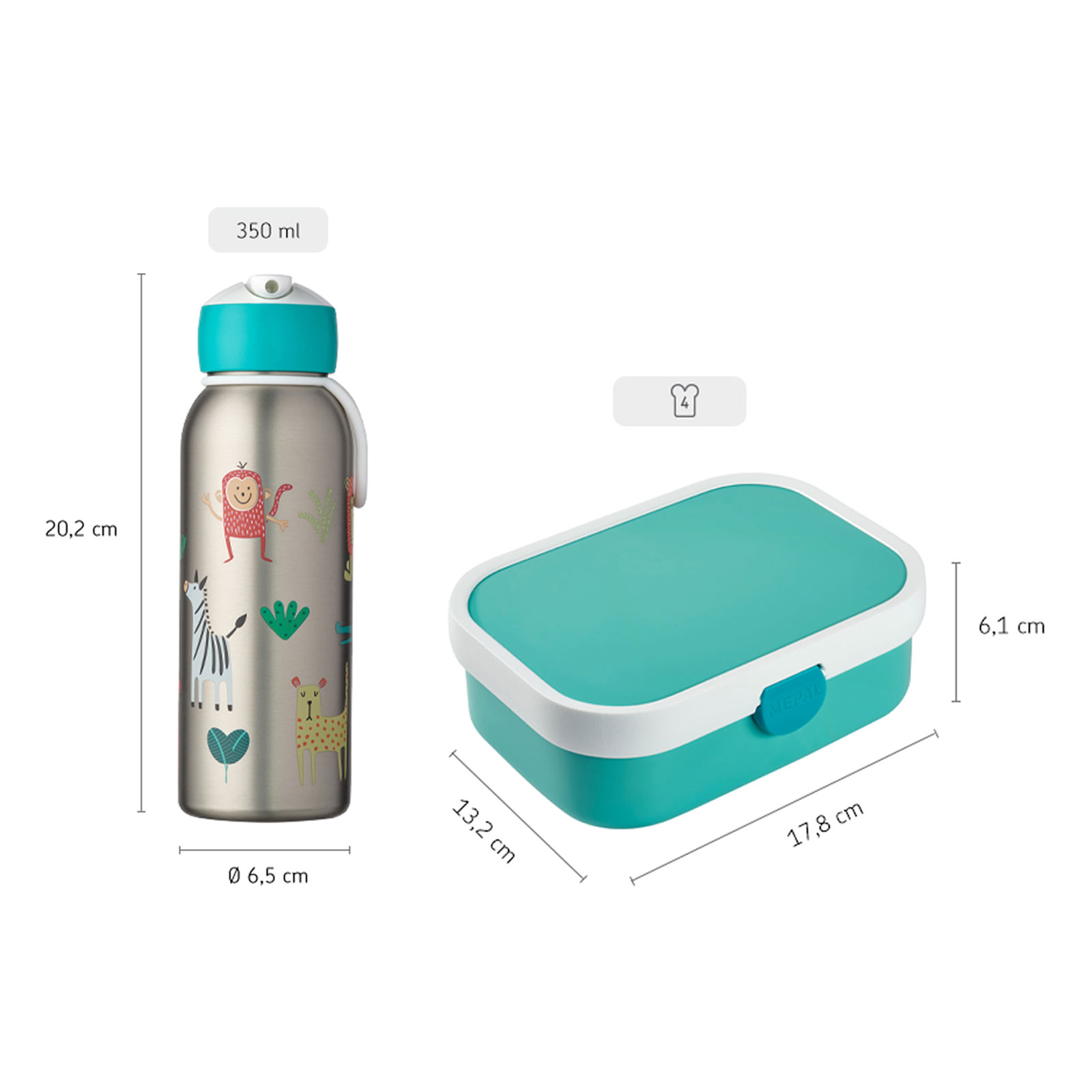 Mepal CAMPUS Lunchset mit Thermoflasche Sailors Bay 2-teilig