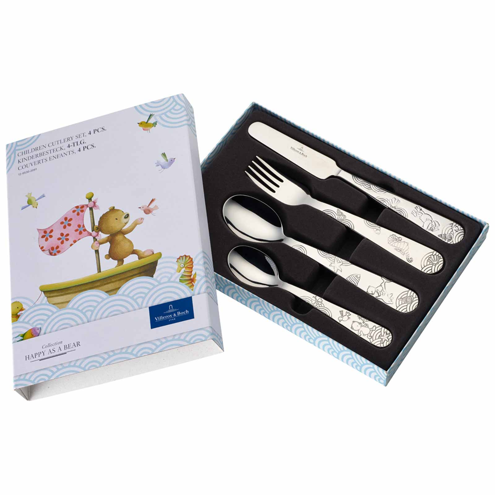 Villeroy & Boch HAPPY AS A BEAR Kinderbesteck 4-teilig