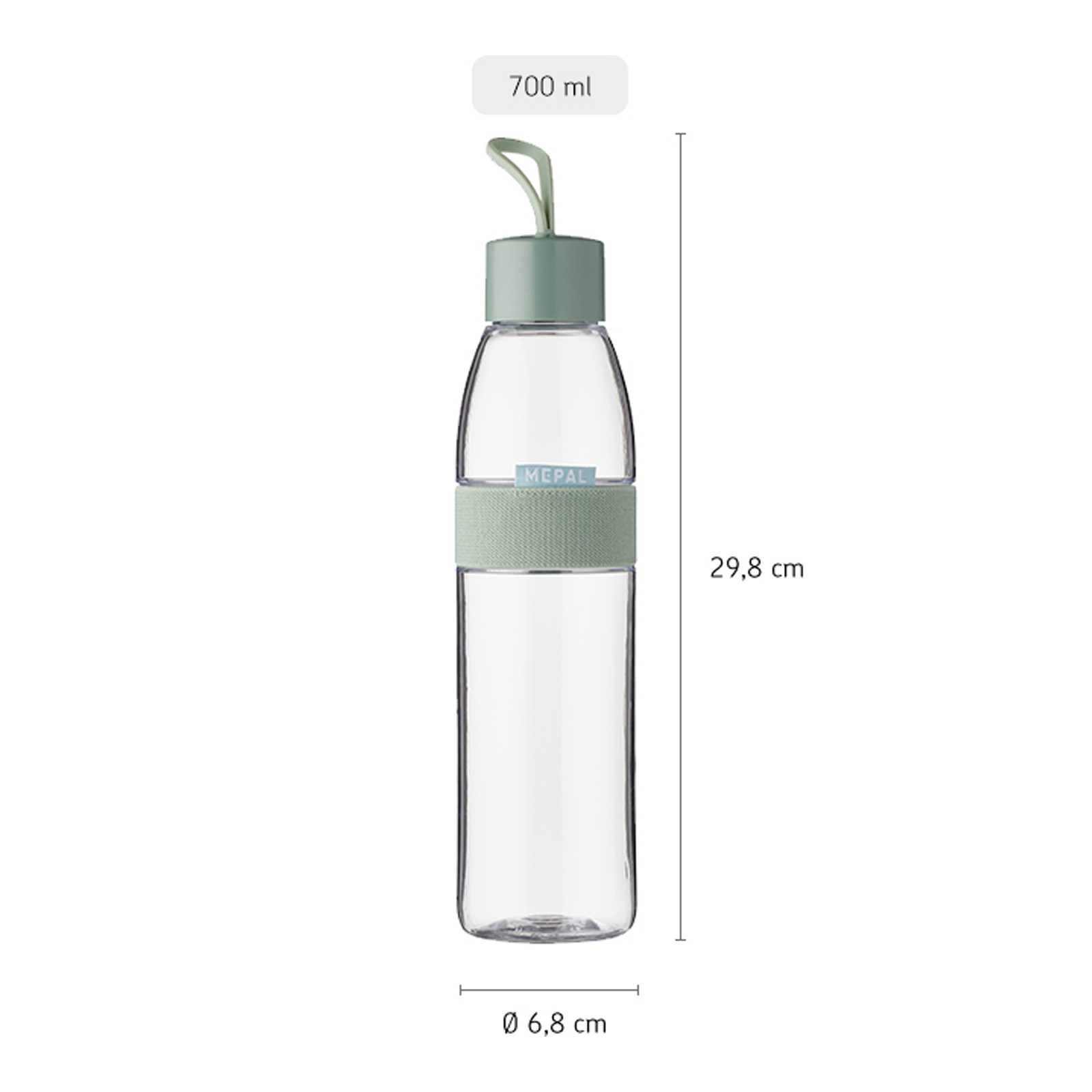 Mepal ELLIPSE Trinkflasche 700 ml Nordic Black