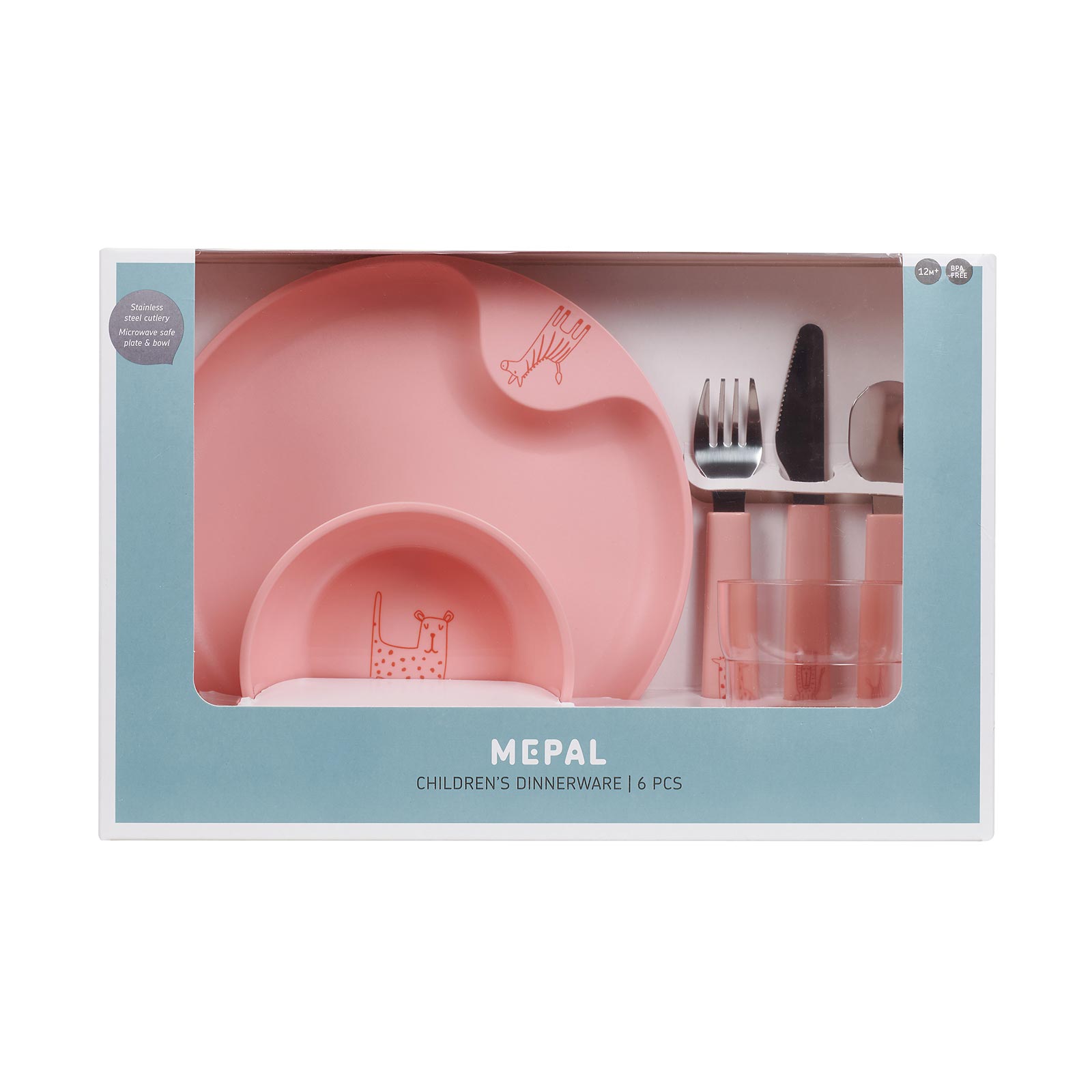 Mepal MIO Kindergeschirrset deep pink 6-teilig - A 