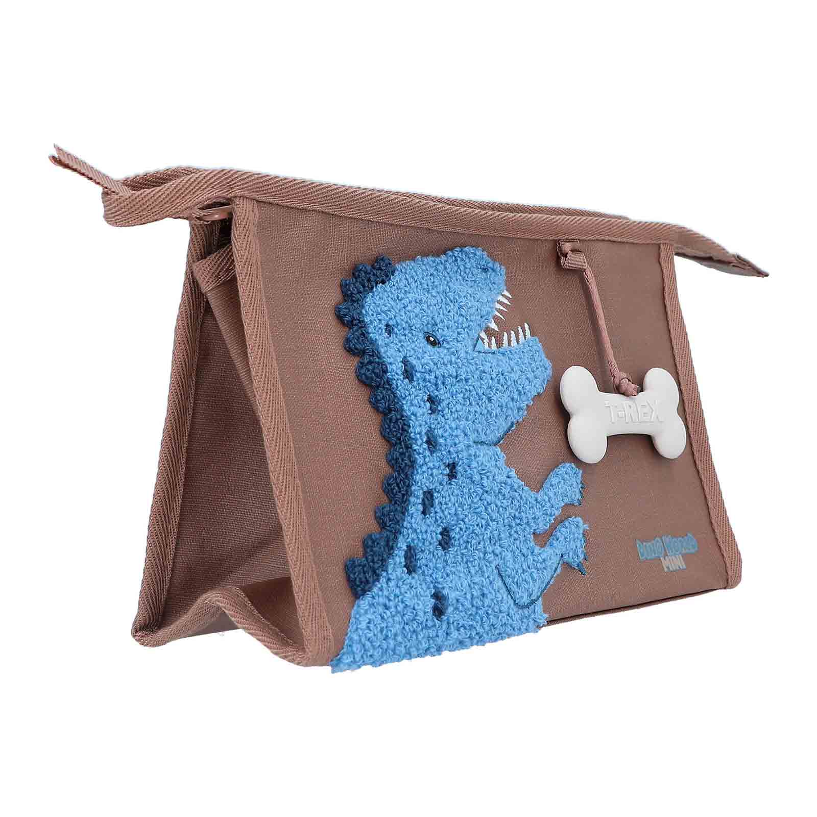 Dino World Waschtasche Dino Mini 15 x 22 cm braun - A 