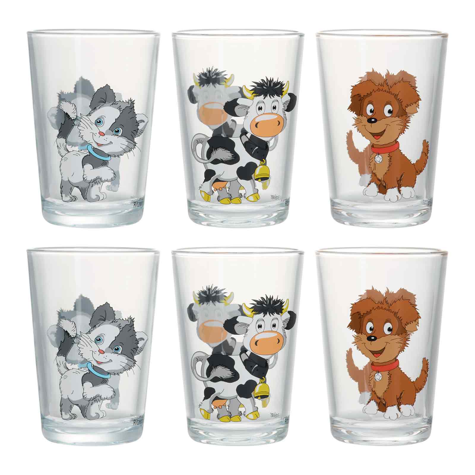 Ritzenhoff & Breker HOFTIERE Kinderbecher Set 6-teilig