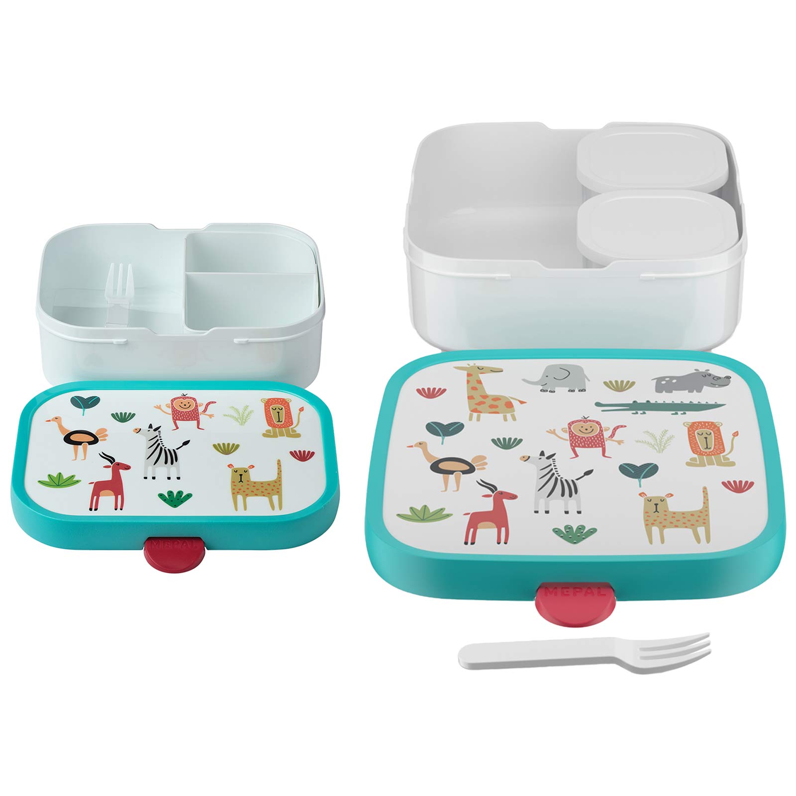 Mepal CAMPUS Brotdosen-Set mit Gabel Animal Friends (2025)