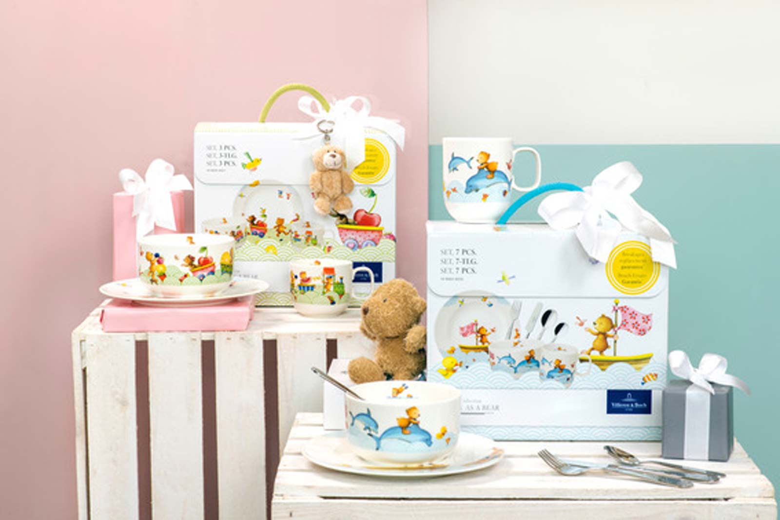 Villeroy & Boch HUNGRY AS A BEAR Kindergeschirrset 7-tlg