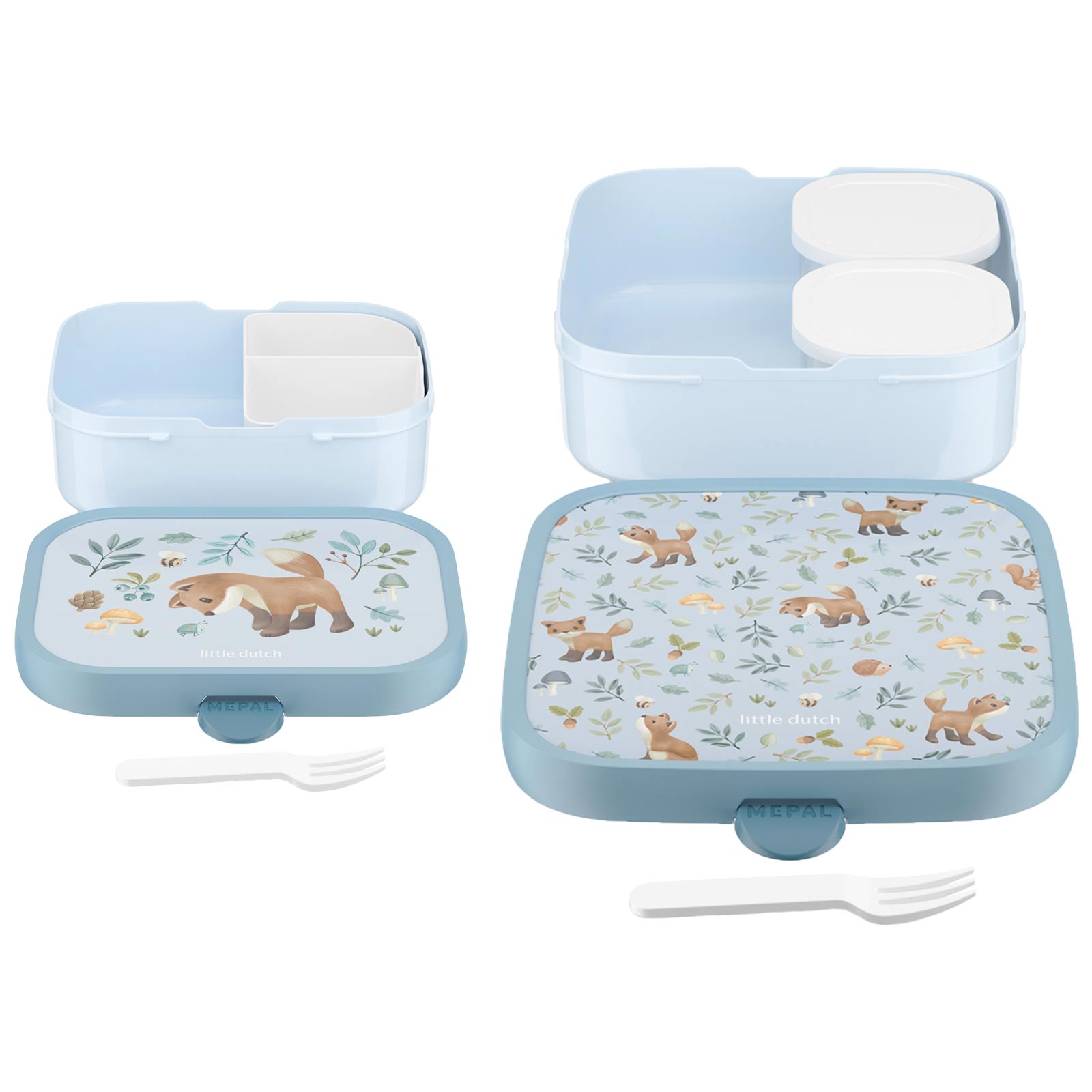 Mepal CAMPUS Brotdosen-Set mit Gabel Forest Friends (2025)
