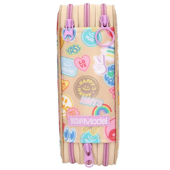 TOPModel 3-Fach Federtasche GIRL POWER inkl. Stifte