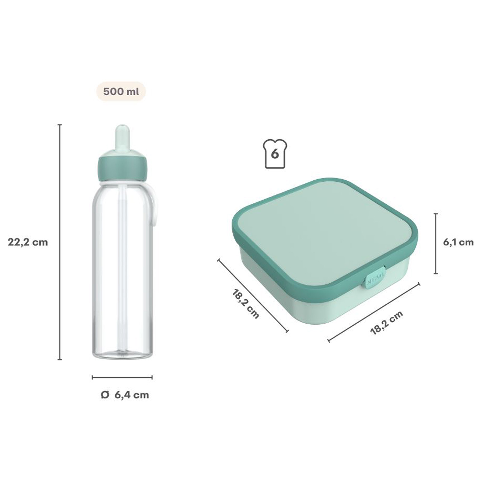 Mepal CAMPUS Lunchset XL 2-teilig Cool Blue (2025)