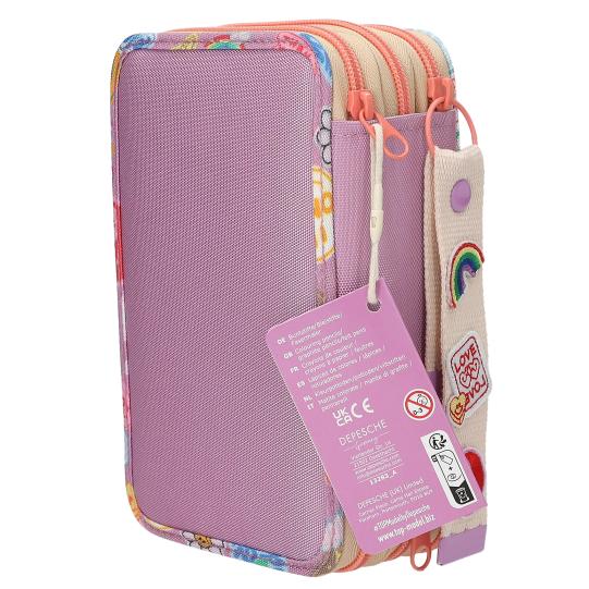 TOPModel 3-Fach Federtasche mit Anhänger GIRL POWER inkl. Stifte