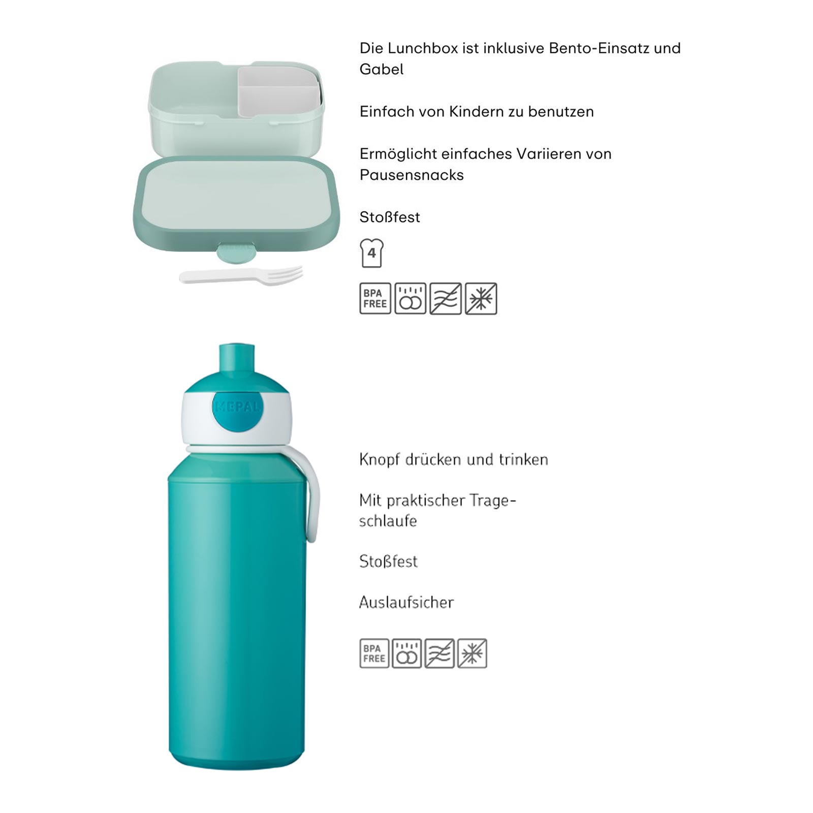 Mepal CAMPUS Lunchset Cool Blue 2-teilig (2025)